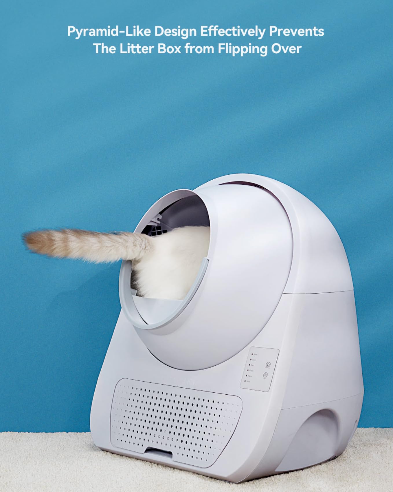 Catlink Self-Cleaning Litter Box For Multiple Cats - Large Capacity, Double Odor Control, Supports Pets 3.5-22 Lbs (Young Versio