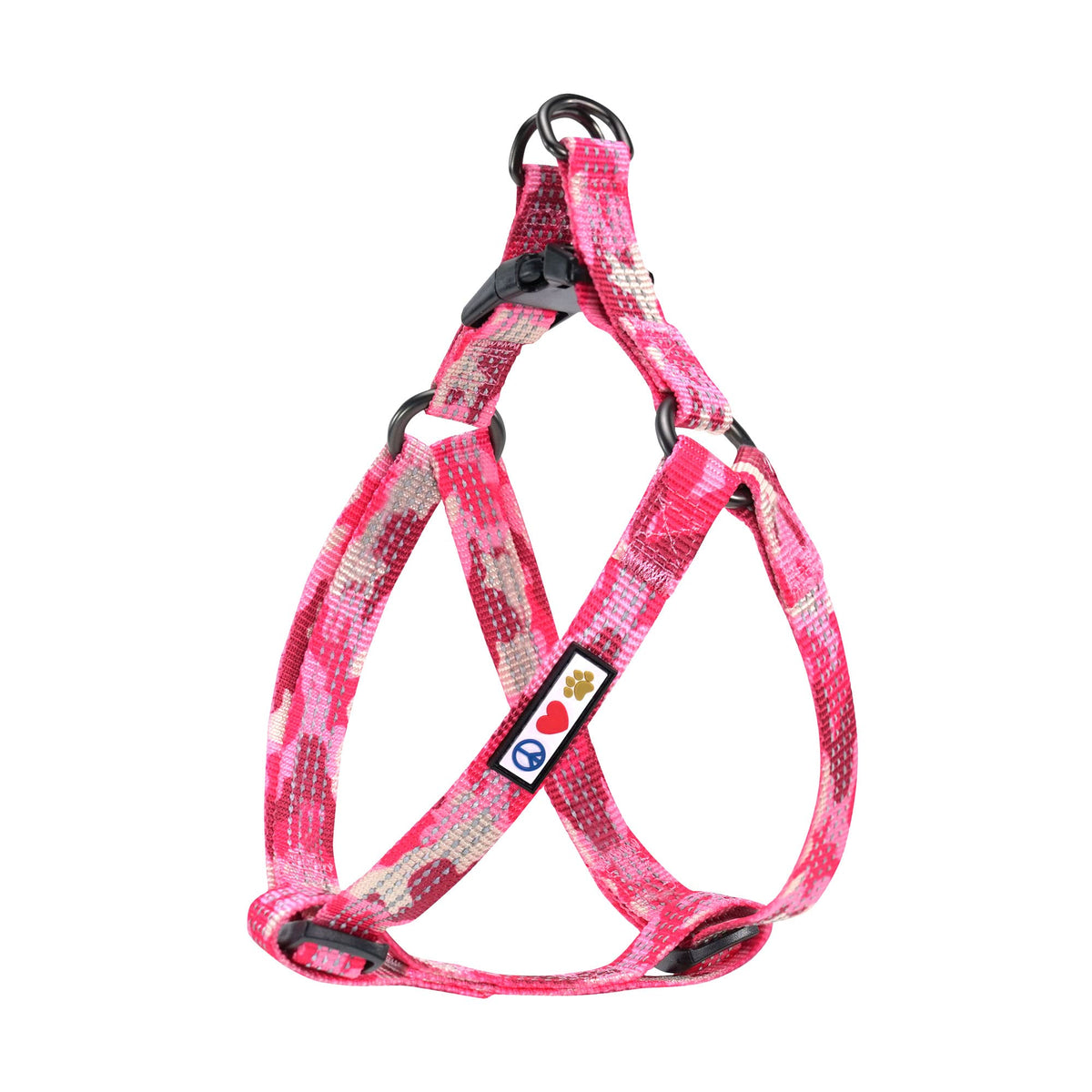 Pawtitas Reflective Step In Dog Harness Or Reflective Vest Harness, Comfort Control, Training Walking Of Your Puppy/Dog Small Dog Harness S Pink Camouflage Dog Harness