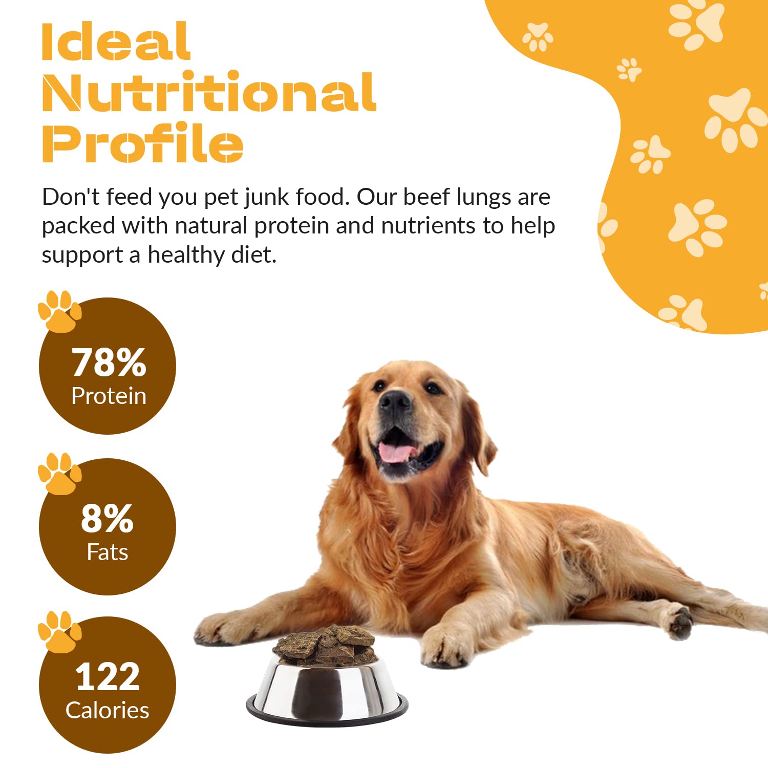 Dog Chits Beef Lung Fillets Dog and Puppy Treats - New! - All Natural Grain and Chemical Free Training Chews - High Protein and