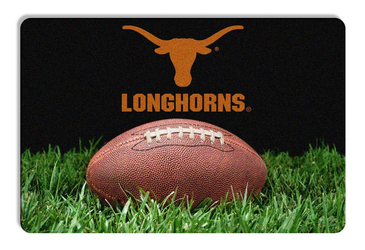 NCAA Texas Longhorns Classic Football Pet Bowl Mat, Large