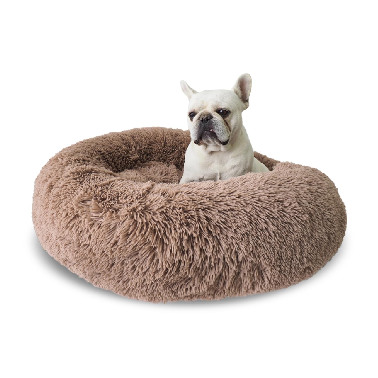Donut Bed + Free Removable Cooling Mat, Calming Dog Bed Washable Ideal For Small To Large Dogs And Cats & Round Dog Bed, Multipl