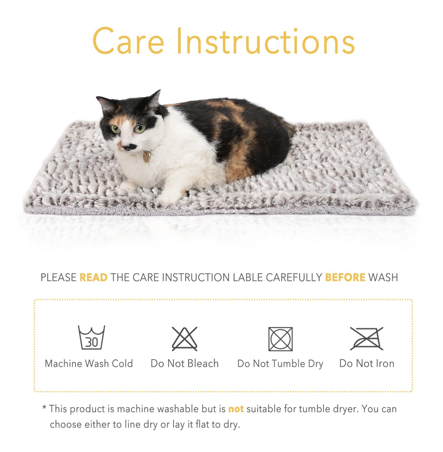 Self Heating Cat Pad Self Warming Cat Bed 27.5' X 18.5' Thermal Cat Mat Extra Warm Pet Mat For Outdoor And Indoor Large Kittens Small Puppy Pets