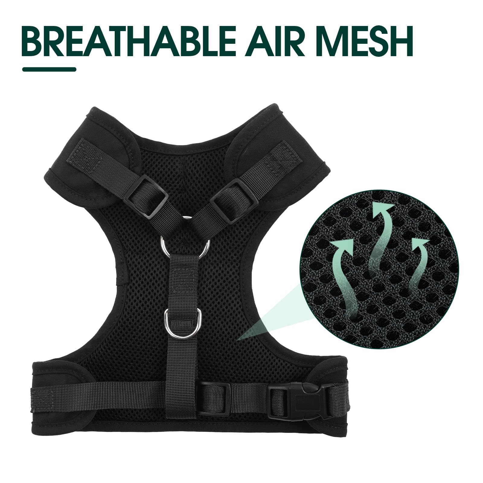 Kuoser Dog Tuxedo For Large Dogs, No-Pull Dog Vest Harness, Soft Breathable Mesh Pet Harness With Bow Tie, Small Medium Dogs Cat