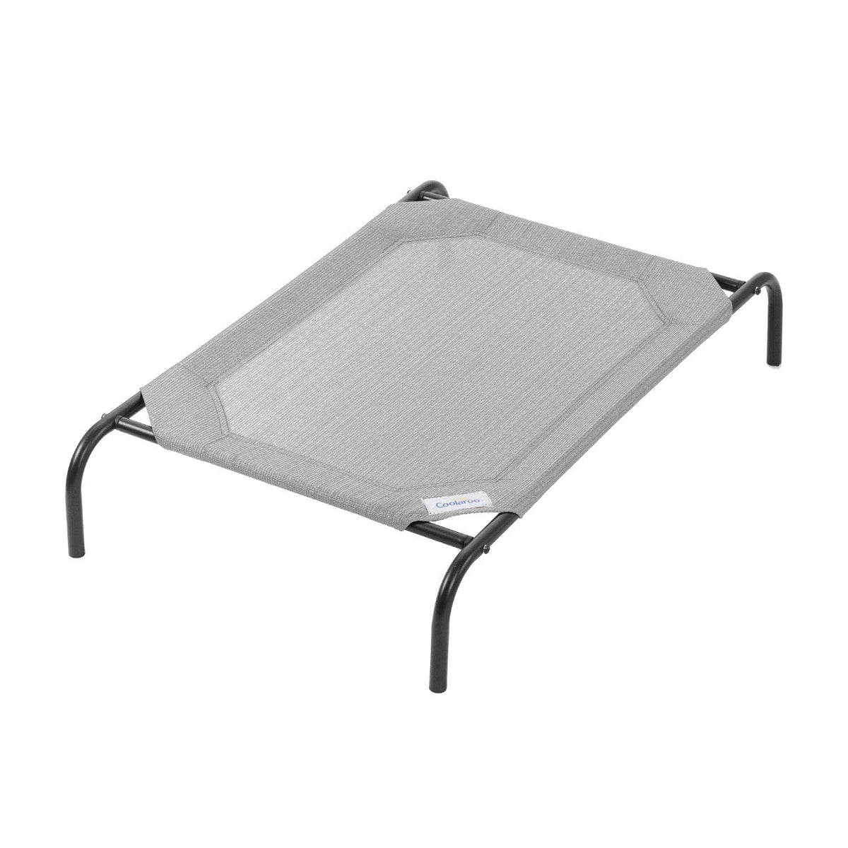 Coolaroo The Original Cooling Elevated Dog Bed, Indoor And Outdoor, Medium, Grey