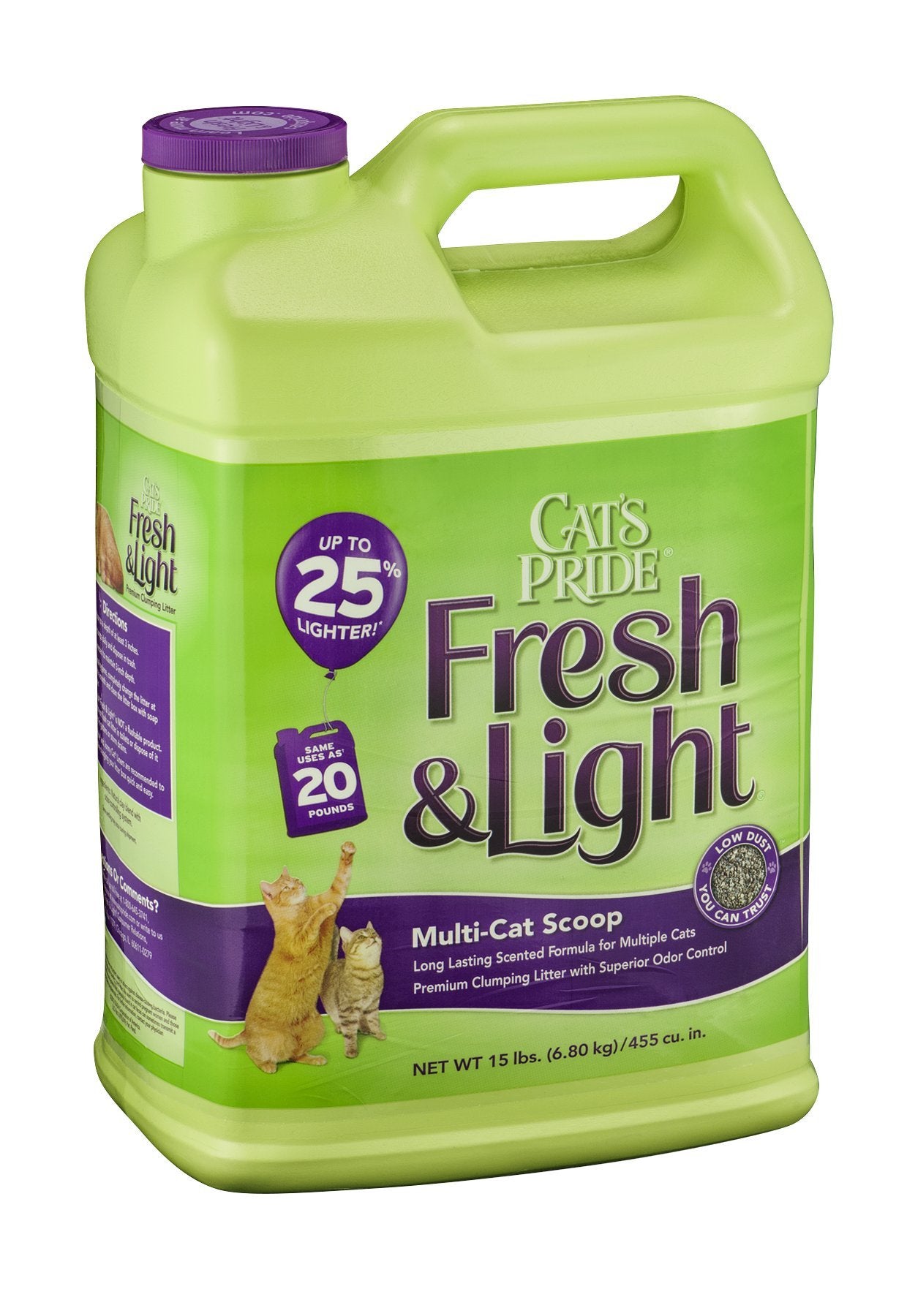 Cat'S Pride Fresh & Light Fresh And Clean Scent Cat Litter 15 Lb.