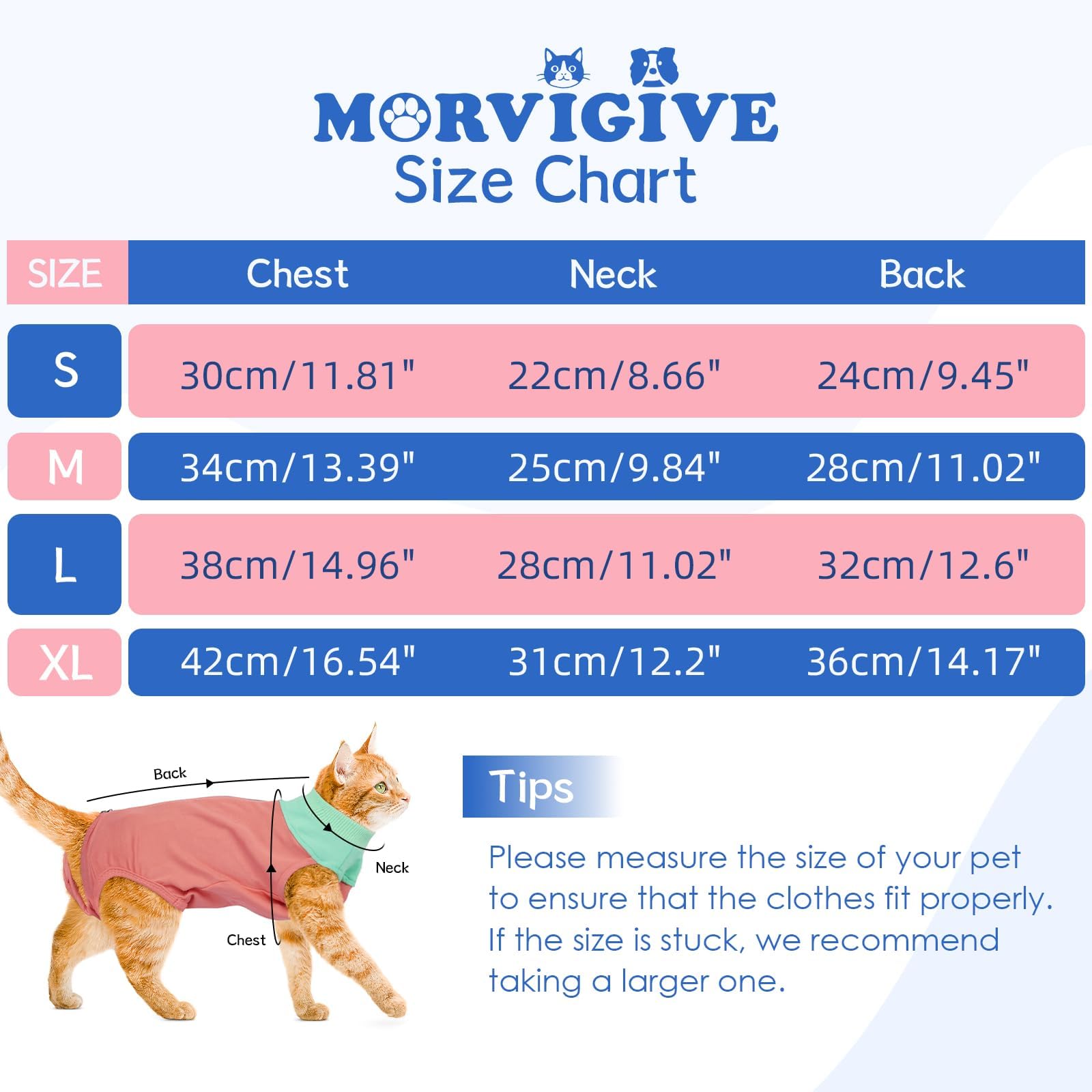 Cat Surgery Recovery Suit For Female Cats,Post-Spay/Neuter Onesie With Breathable Fabric & Back Zipper,Abdominal Wound Protectio