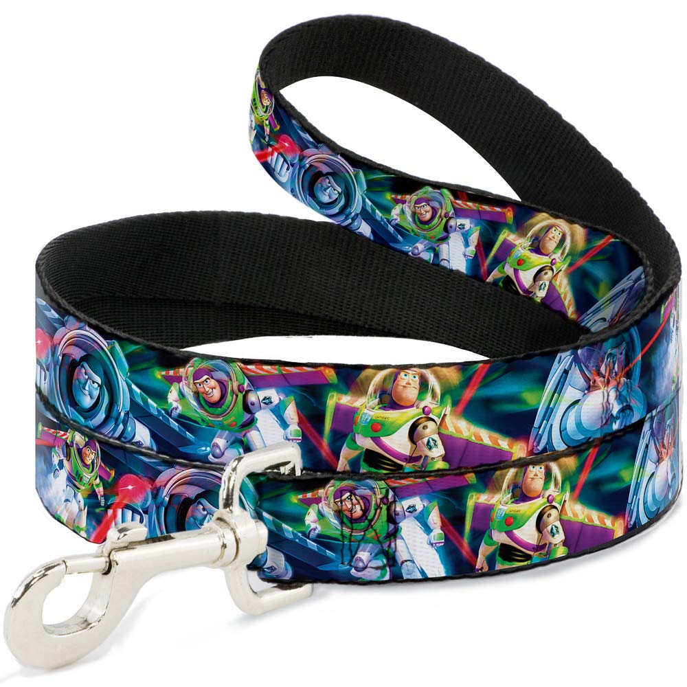 Dog Leash Buzz Lightyear Action Poses Stacked 6 Feet Long 1.0 Inch Wide