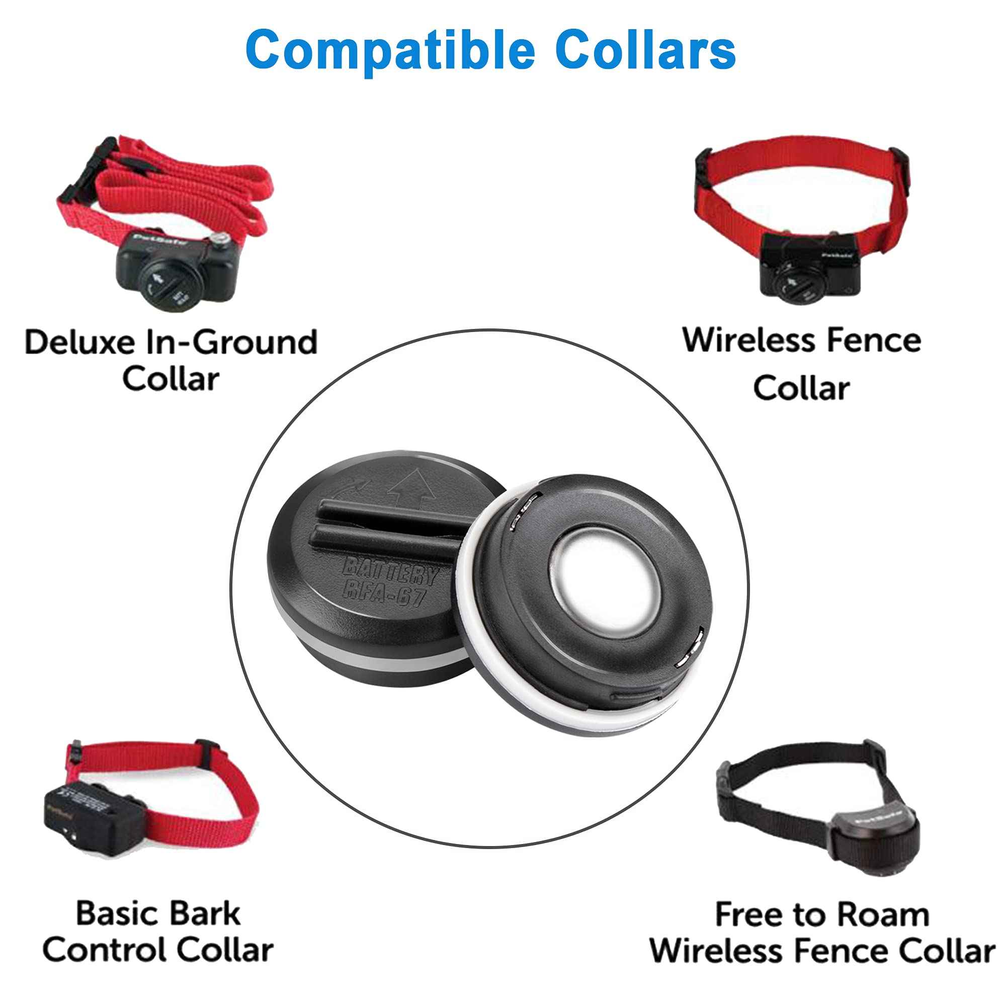Lp Rfa-67 Pet Collar Batteries For Pif-300 Rf300 Pif-275-19 Prf-3004W Pul-250, Compatible With Rfa-67D-11 6 Volt Lithium Replace