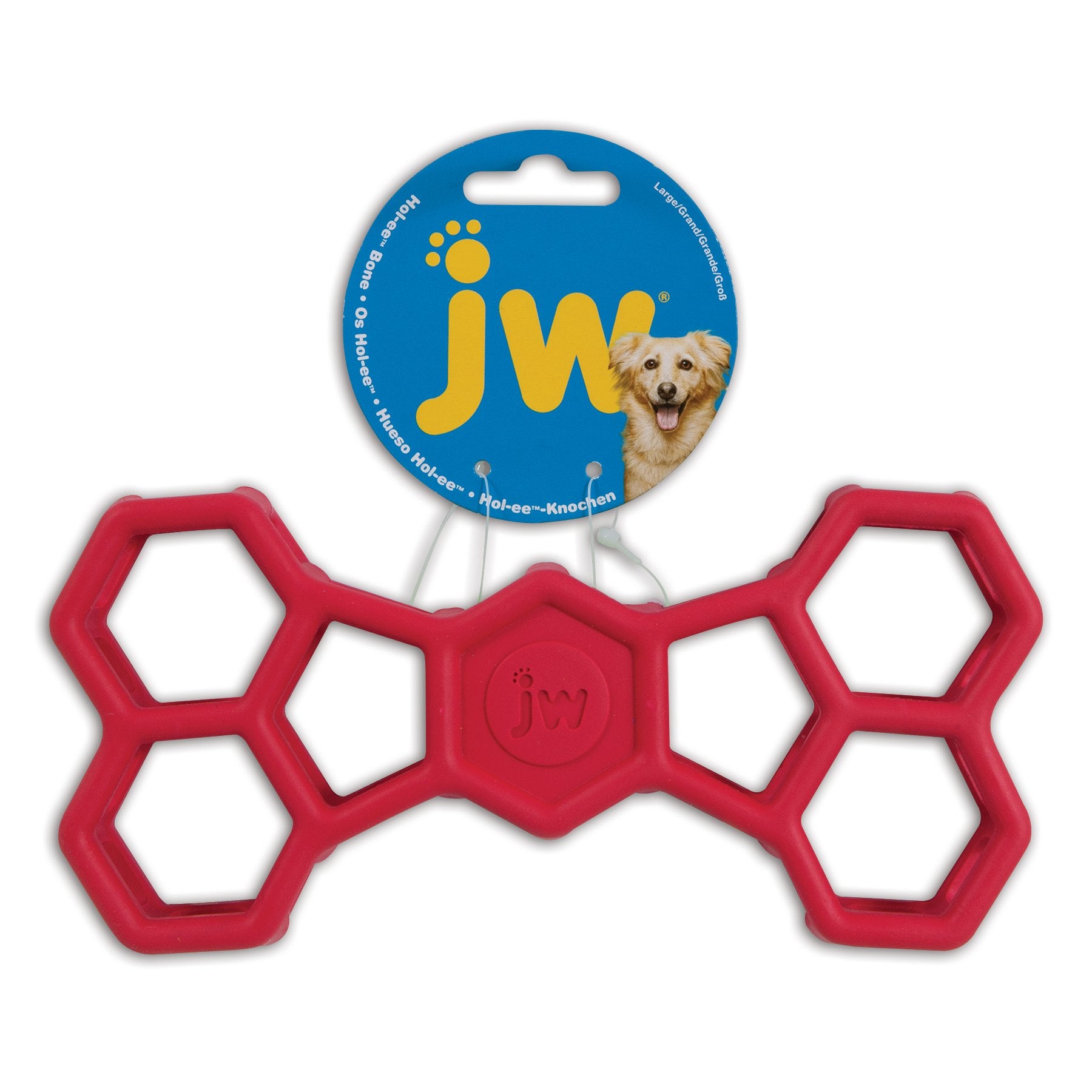 JW Pet Hol-ee Bone Dog Chew Puzzle Toy, Large