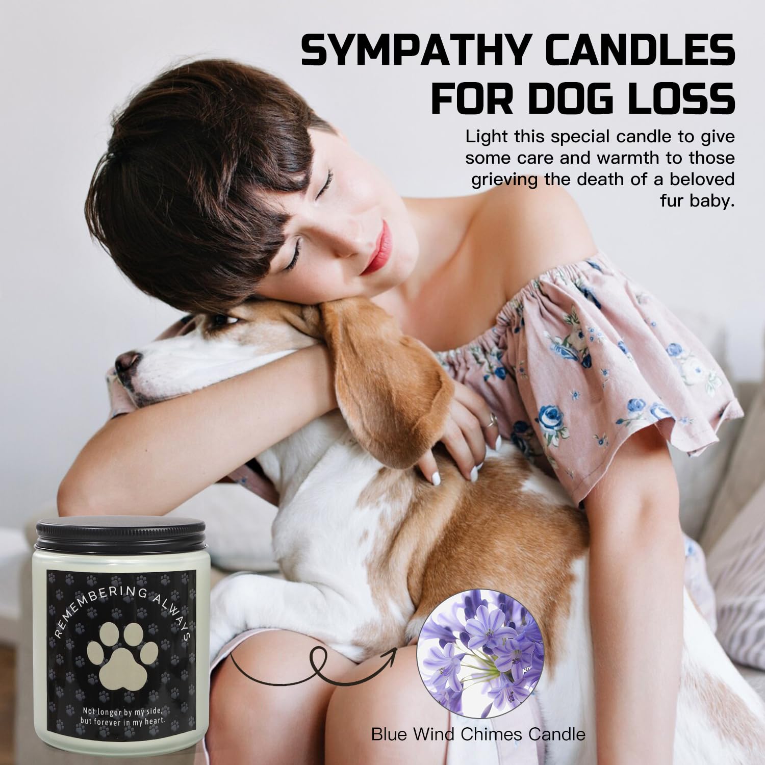 Iaovueby Dog Memorial Gifts For Loss Of Dog, Loss Of Dog Sympathy Gift Baskets, Dog Passing Away Bereavement Remembrance Gifts,
