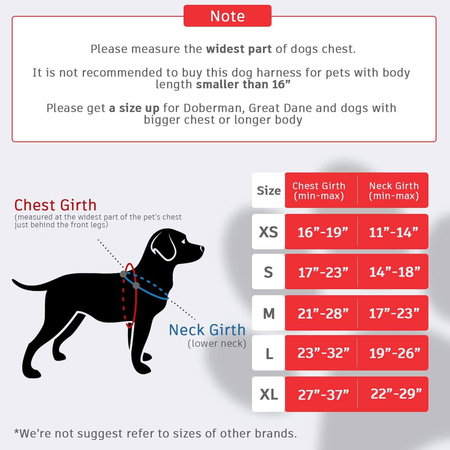 HUSDOW Service Dog Vest Harness, No Pull in Trainning Dog Harnesses with Handle & 5ft Dog Leash, Adjustable and Reflective No Ch