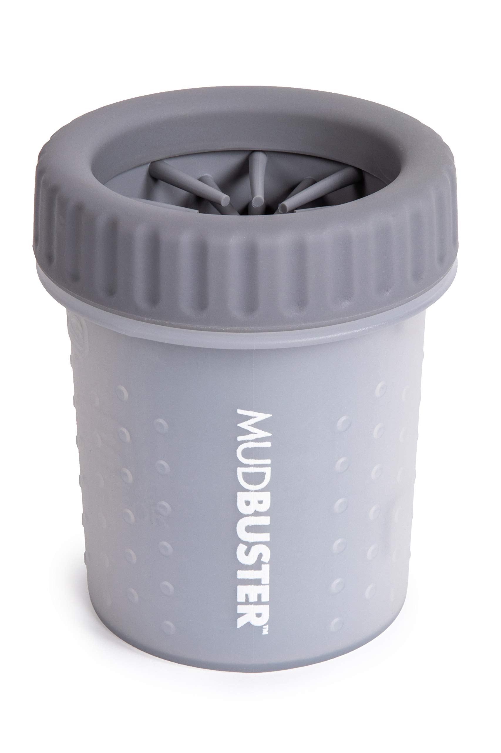 Dexas Mudbuster Portable Dog Paw Washer/Paw Cleaner, Small, Light Gray