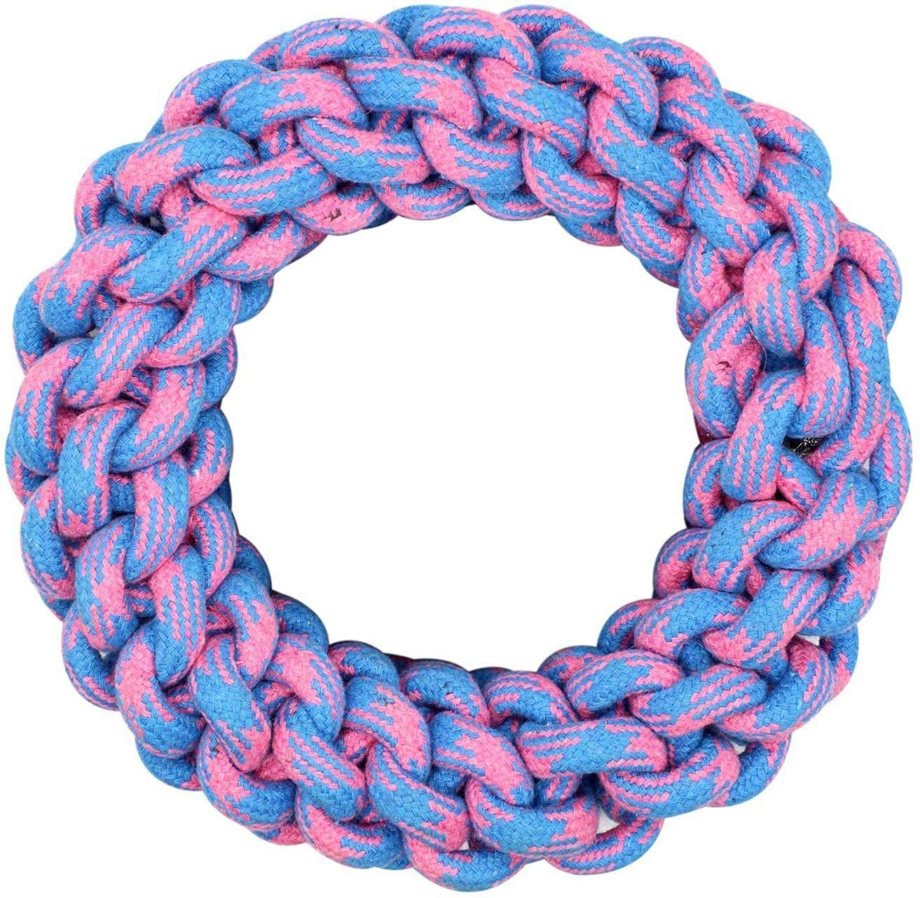 The Dds Store Dog Rope Toys For Large Dogs, Dental Cleaning Chew Tug Toy For Aggressive Chewers And Boredom, Grinding Teeth Ring
