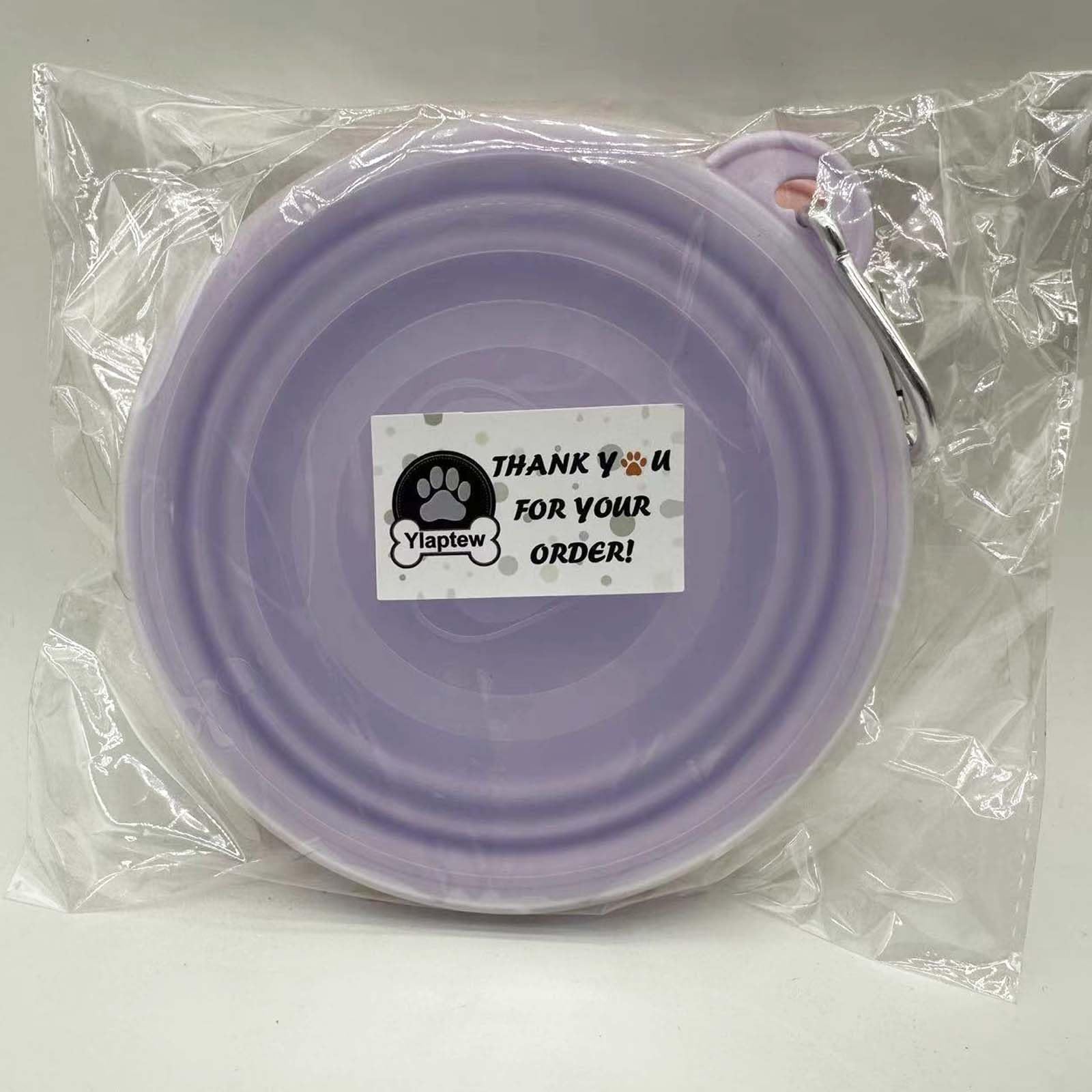 Medium Collapsible Dog Bowl 23Oz,2 Pack Portable And Foldable Pet Travel Bowls With 2 Carabiners & Lids For Dogs Cats And Small