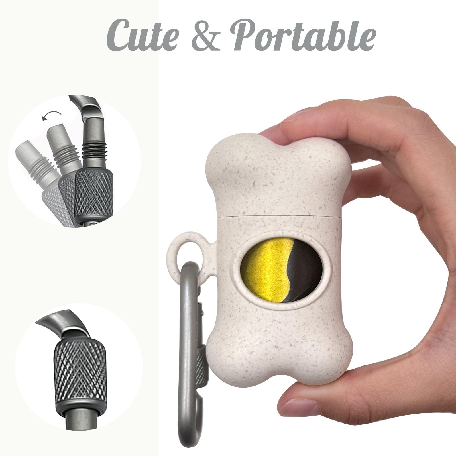 Shaouman Dog Poop Bags Holder For Leash|Dog Baggie Dispenser With 135 Leak-Proof Poo Bags For Leash On The Go For Walking Doggie