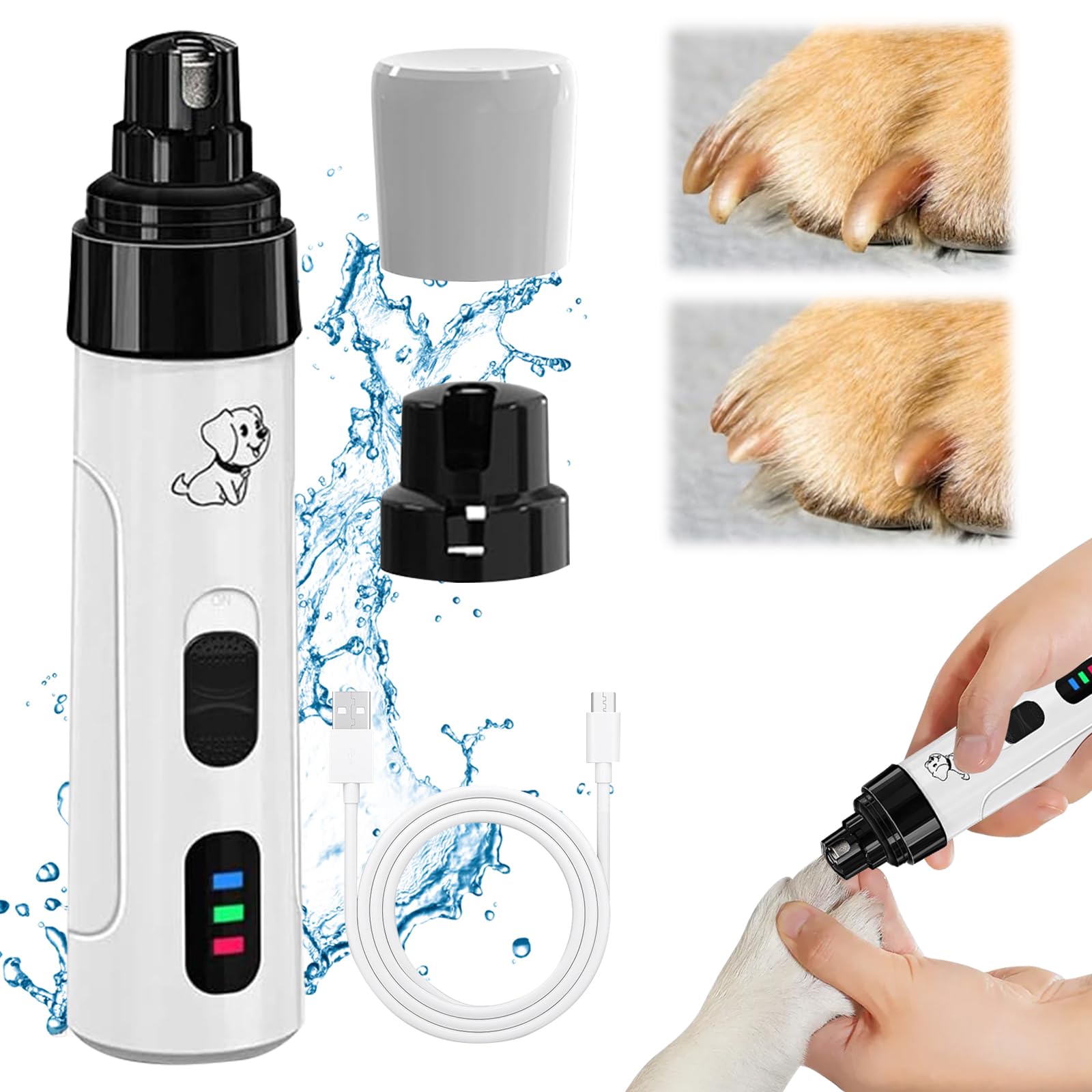 Silent Groom Pro Nail Grinder, Silent Grind Pro For Dogs, Heusom Silent Grind Pro, Silent Grind Pro Dog Nail Trimmer, New Electr