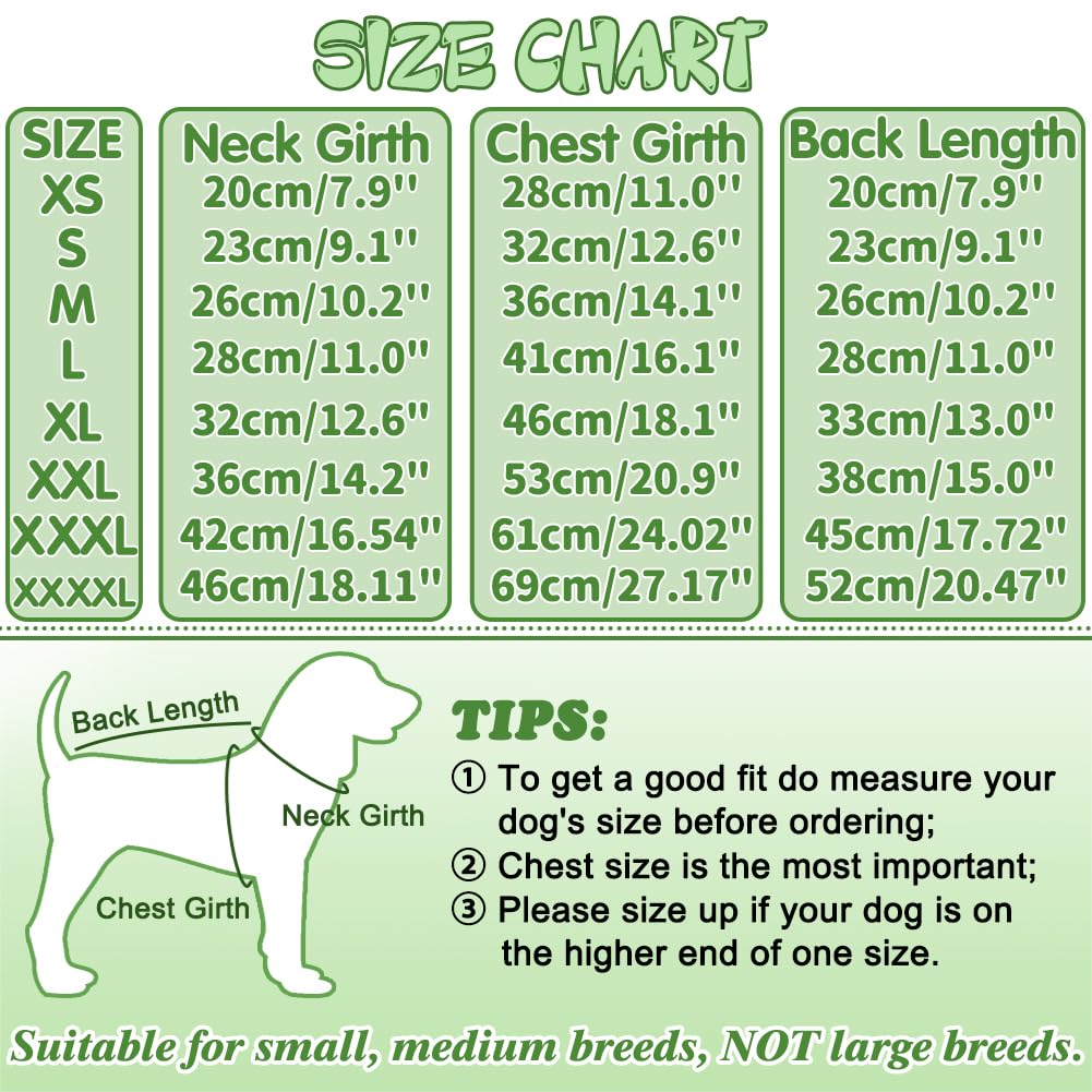 Emust Large Dog Sweater, Cozy Dog Sweaters For Large Dogs With Sleeves, Stretchable Dog Clothes For Christmas & Holiday, Green X