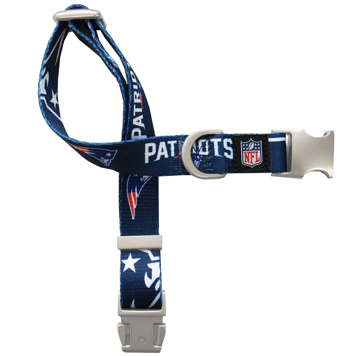 Littlearth Unisex-Adult Nfl New England Patriots Premium Pet Collar, Team Color, Large