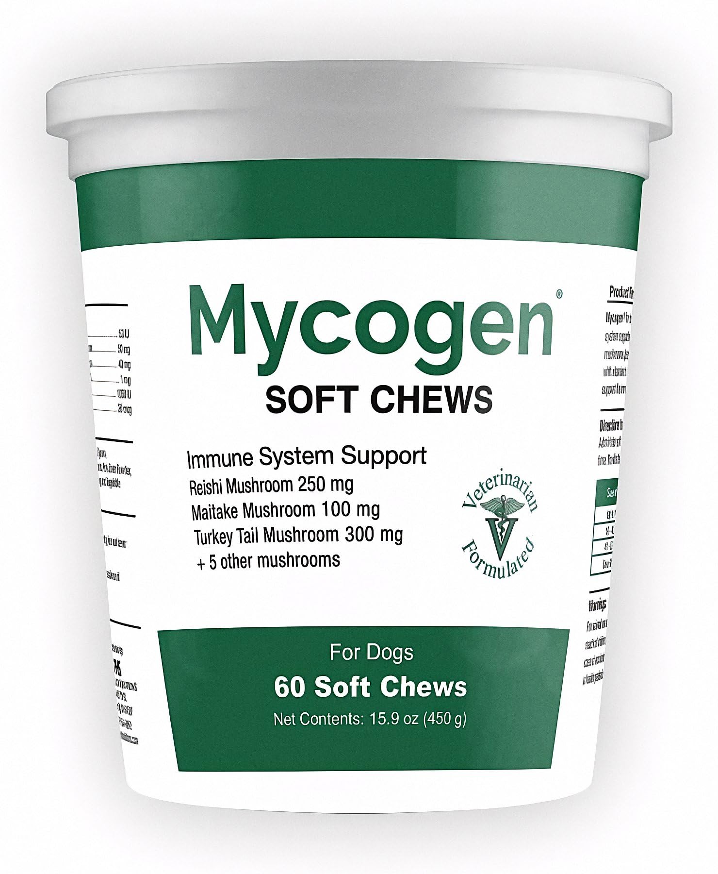 Mycogen Immune Support for Dogs - Beta Glucan, Reishi, Shiitake & Maitake Mushroom Blend - Helps Boost Immunity & Defend Against