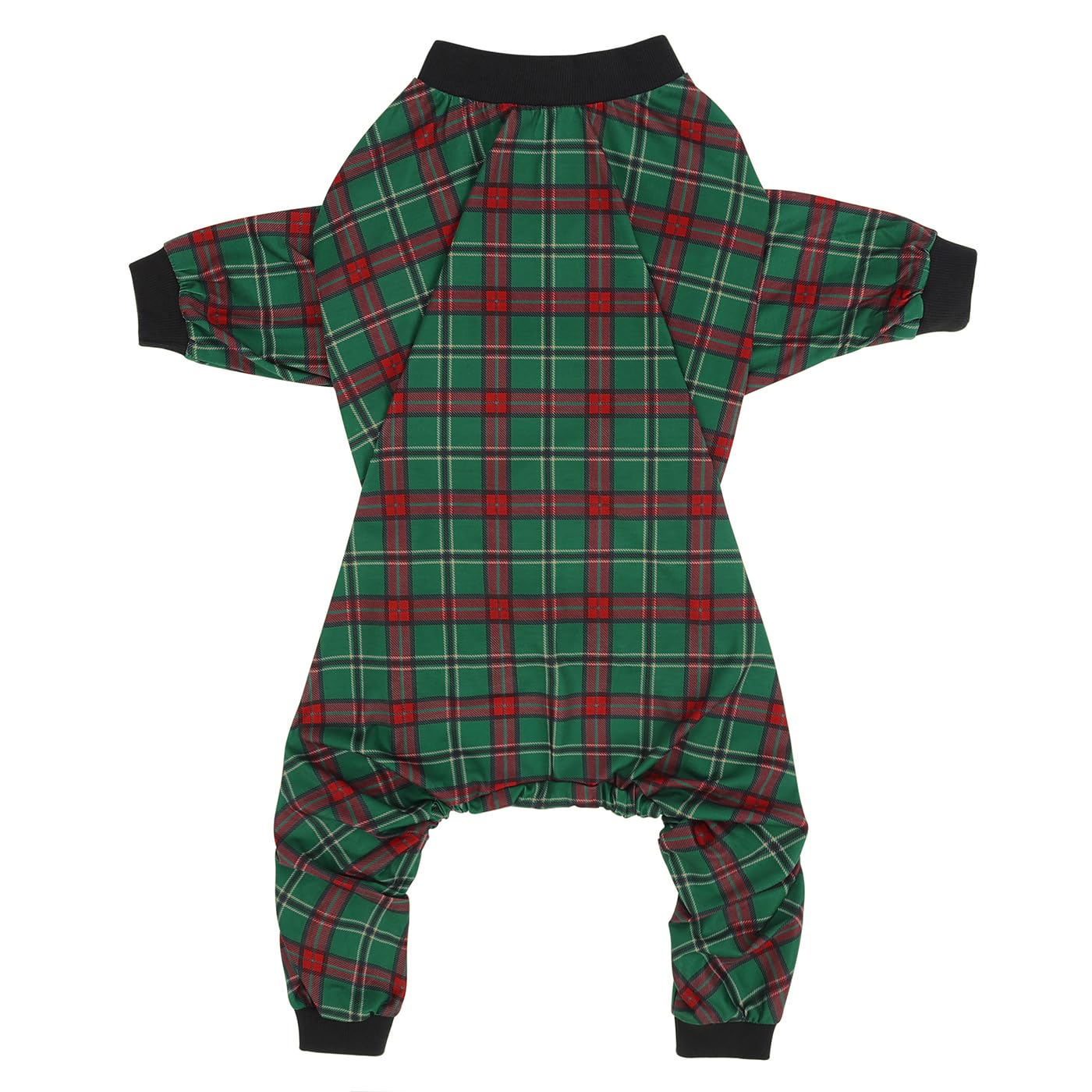 HDE Dog Pajamas One Piece Jumpsuit Lightweight Dog PJs Shirt for M-3XL Dogs Holiday Plaid - 3XL