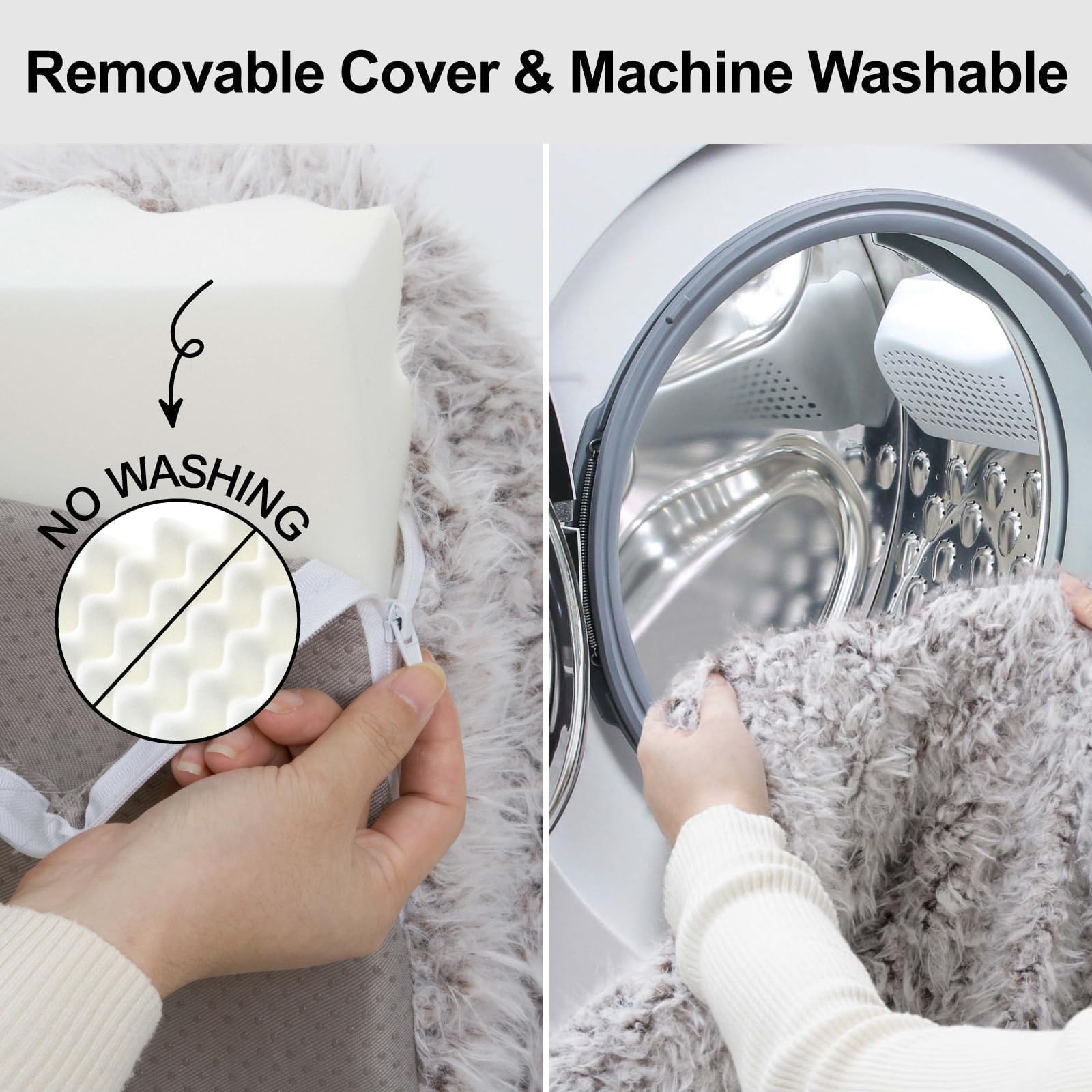 Mewoofun Cat Bed For Indoor Cats Dog Bed Medium Small Dog Bed Cat Sofa Cat Dog Couch Orthopedic, Egg- Foam Pet Bed With Removabl