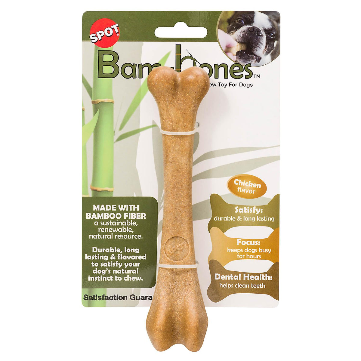 Spot Ethical Pets 54318 Bambone Bone Chicken Pet Chew Toys