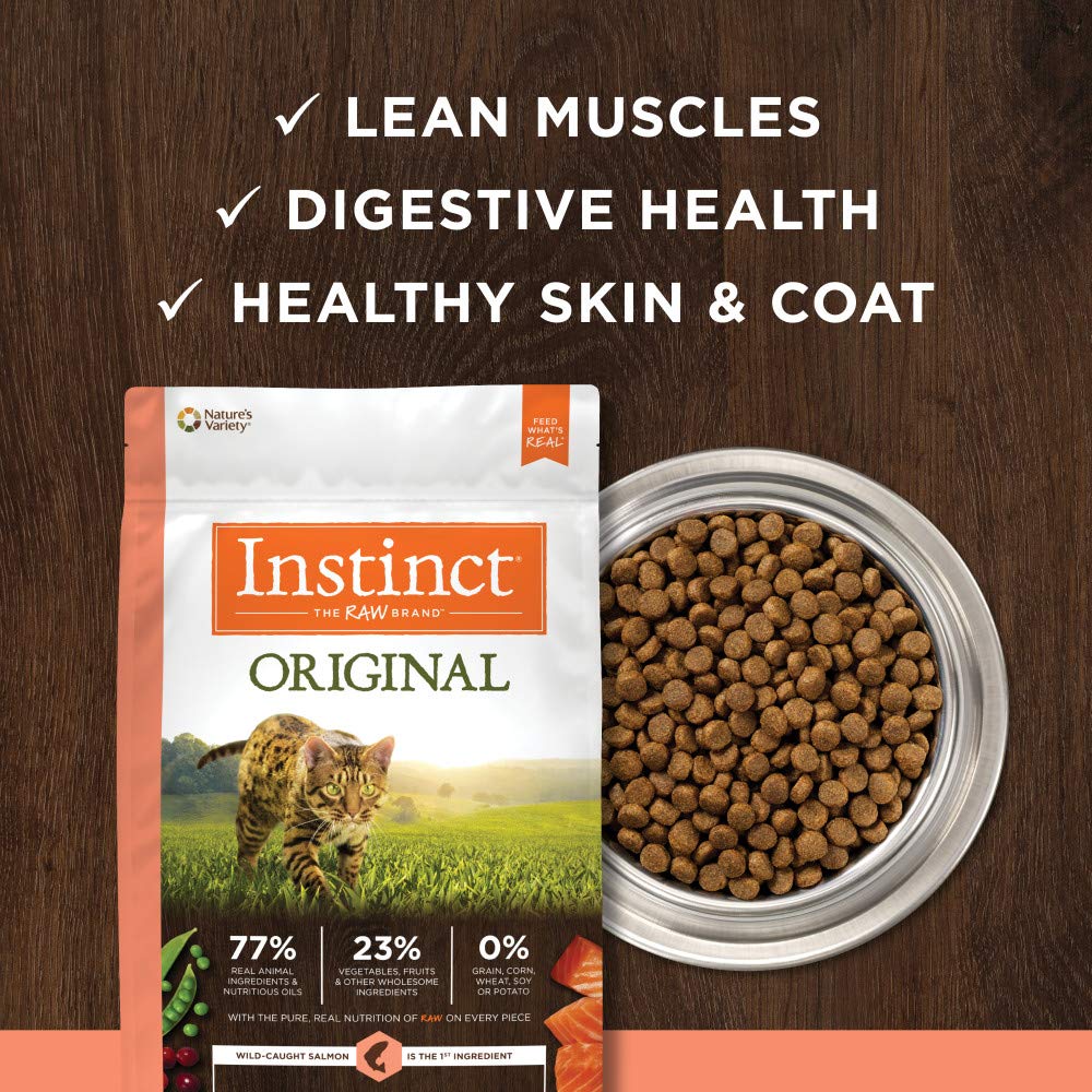 Instinct Original Grain Free Recipe with Real Salmon Natural Dry Cat Food, 10 lb. Bag