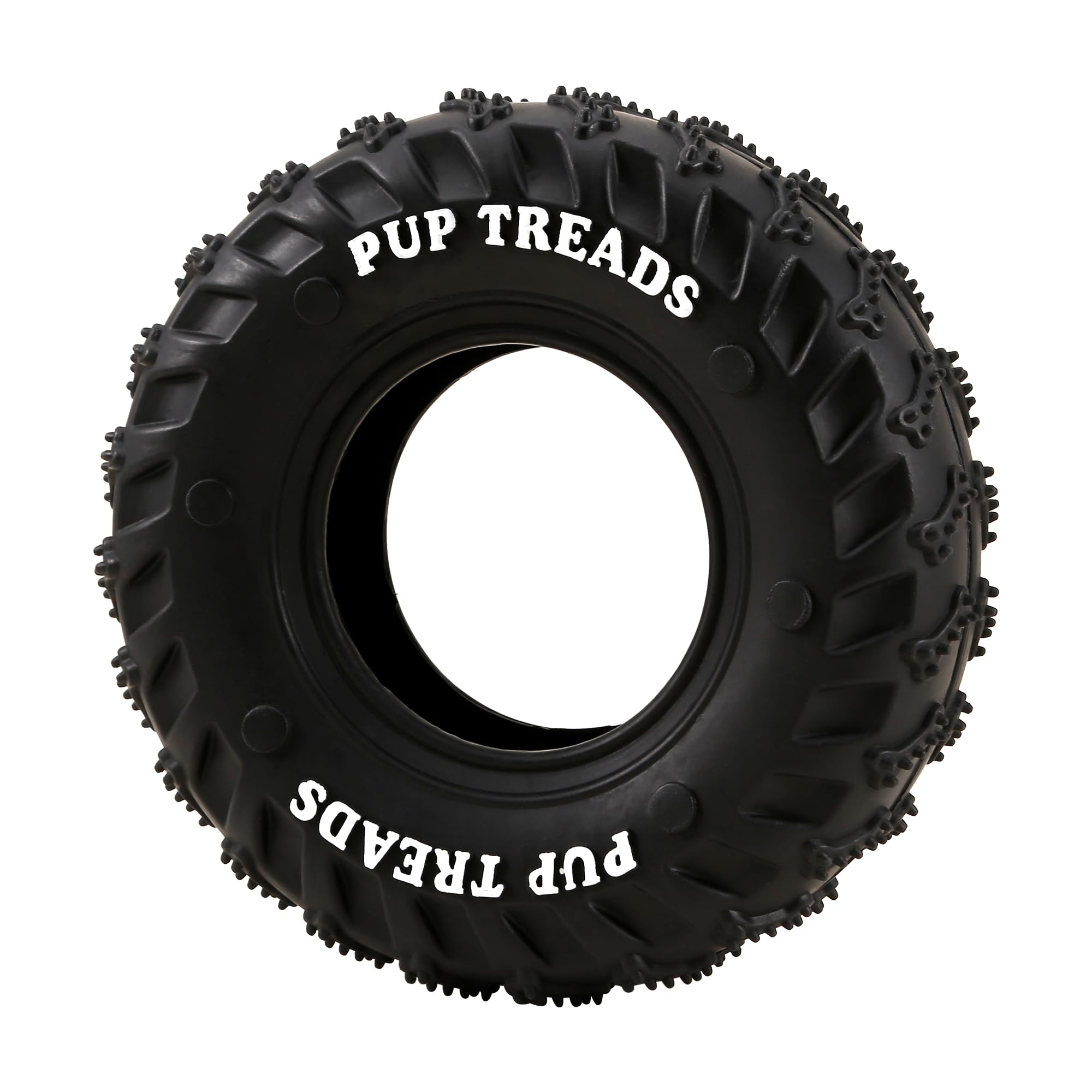 PETFROH Dog Chew Toy for Aggressive Chewers Heavy Duty Rubber Tire for Medium Large Dogs