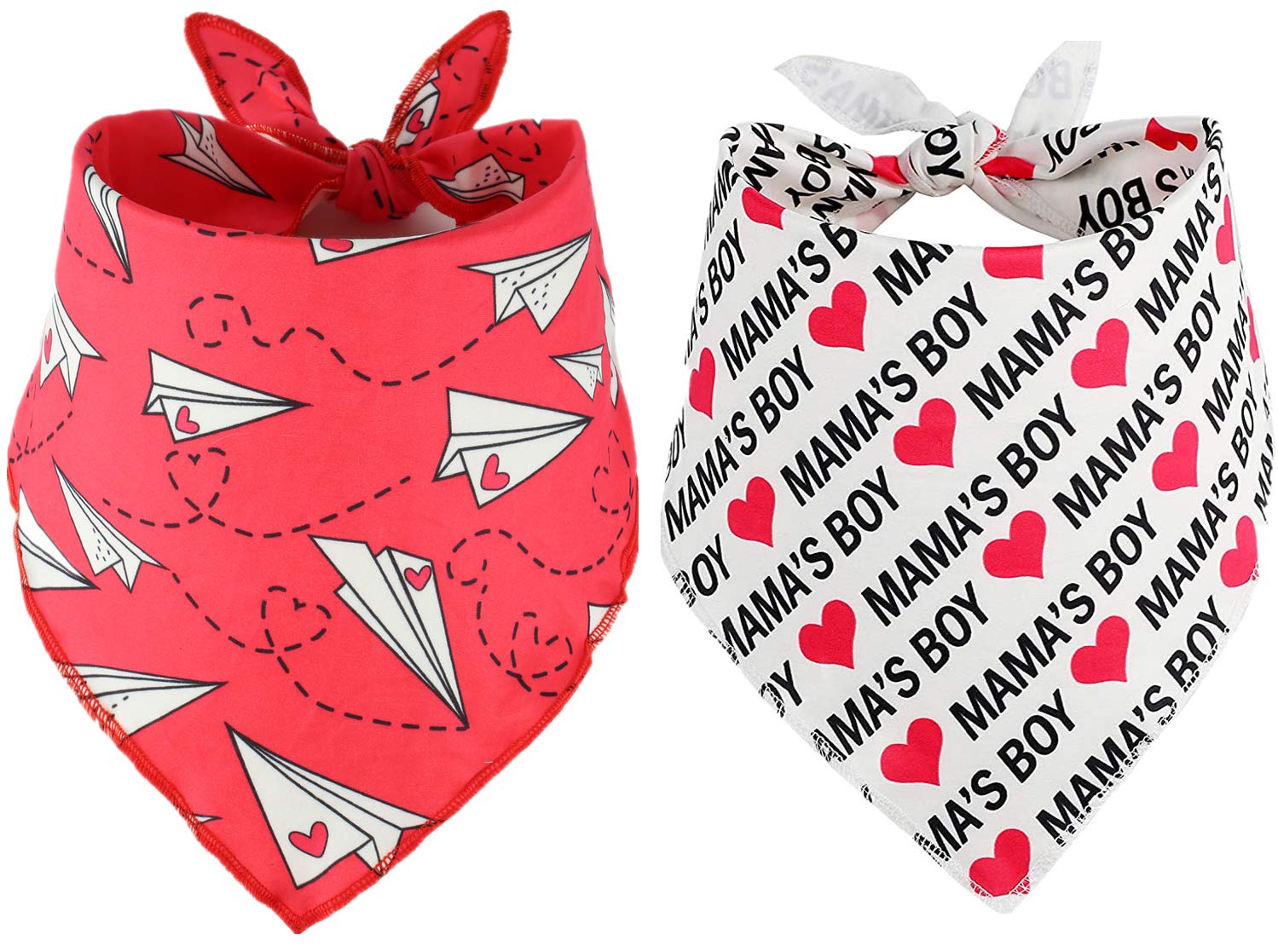 2 Pack Valentine'S Dog Bandana, Puppy Valentine Scarfs For Small Medium Large Dogs Cats