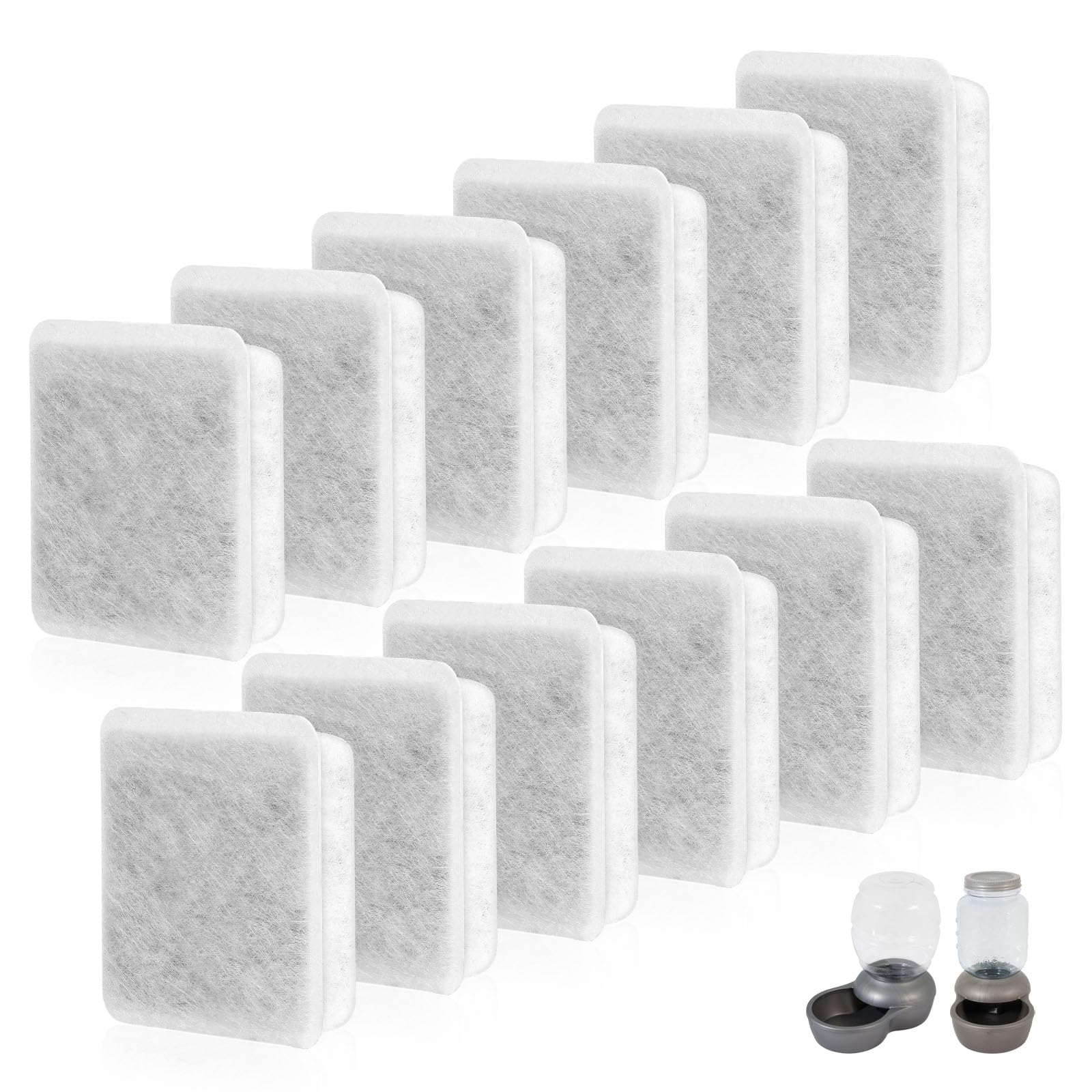 Pet Fountain Charcoal Water Filter Replacement, Dog Cat Water Bowl Filter Pet Water Filter Fit For Gravity Waterer Bowls Pack Of