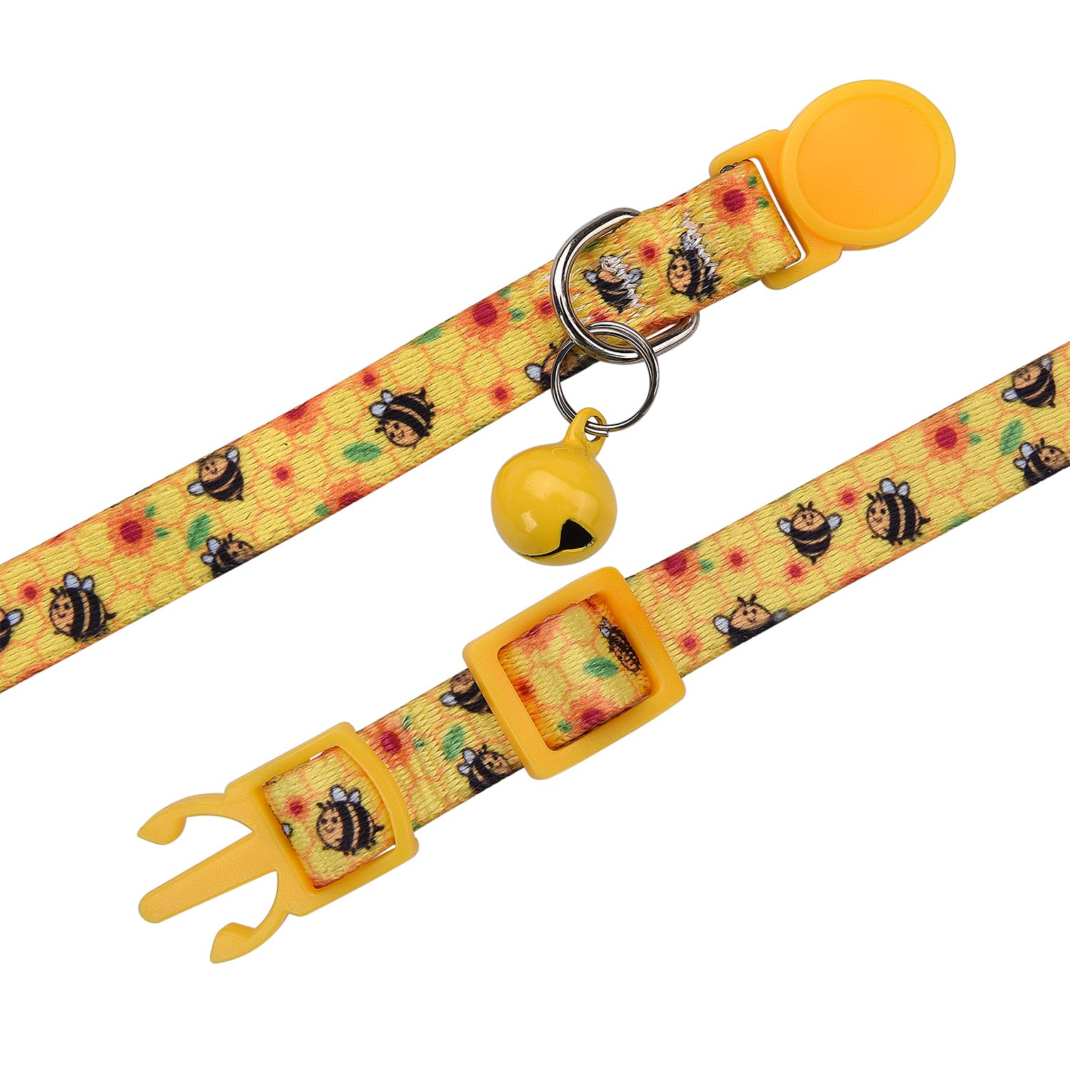 Marukopet Cat Collar Breakaway With Bells, 3 Pack Girl Boy Pet Cat Collar With Bohemia Floral Tribal Geometric Patterns, Adjusta