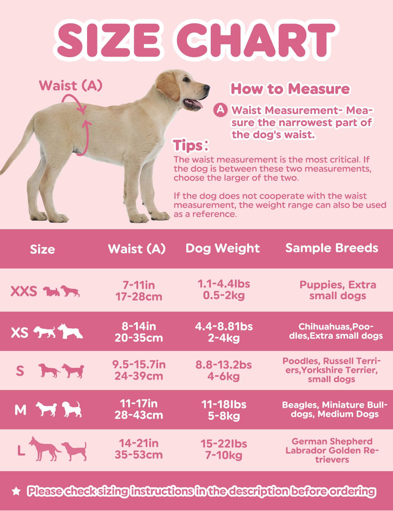 Dono Dog Diapers Female Large Breed-48Pcs, Disposable Female Dog Period Diapers For Heart With Wetness Indicator, Super Absorben