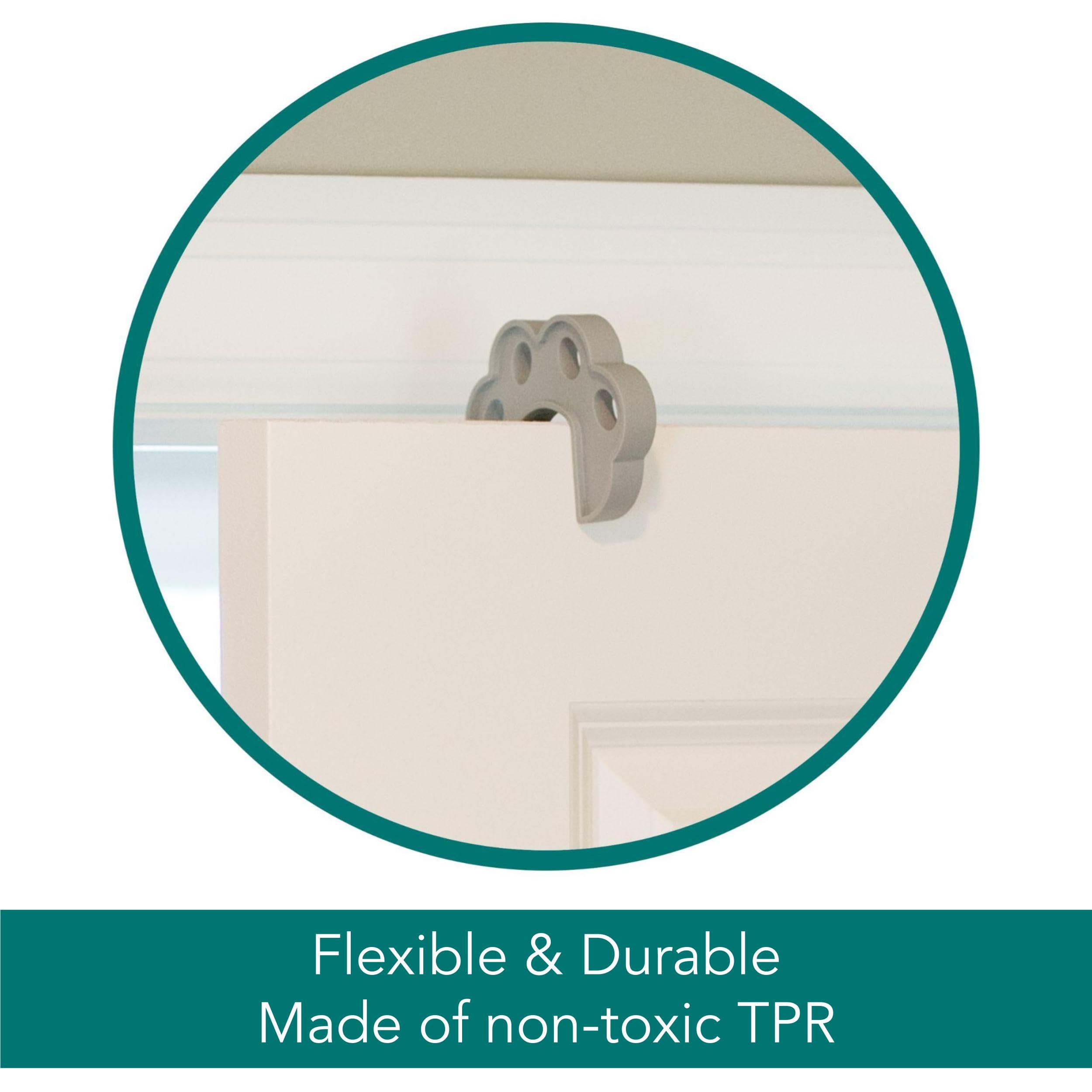 North States Mypet Safety Paws Door Paw-Tector | Works On Swinging And Pocket Doors (1-Pack, Gray)