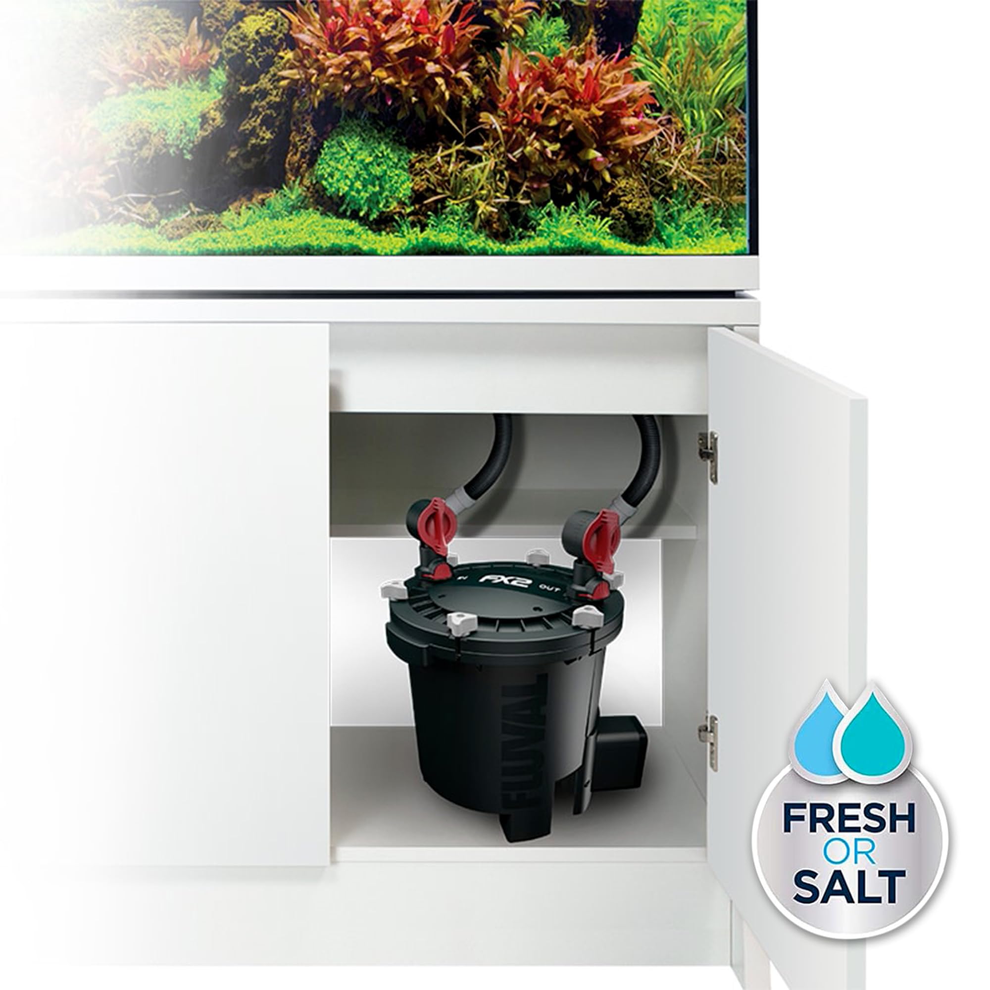 Fluval FX2 Canister Aquarium Filter - Multi-Stage Filtration & Powered ...