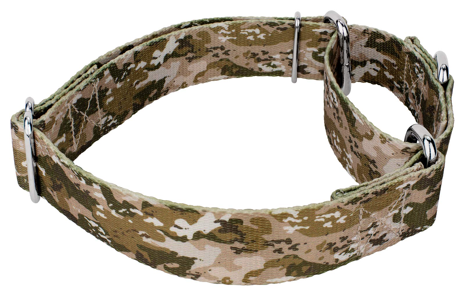 Country Brook Petz - Desert Viper Camo Martingale Dog Collar And Leash - Camouflage Collection Featuring Rugged Designs (1 Inch, Extra Large)
