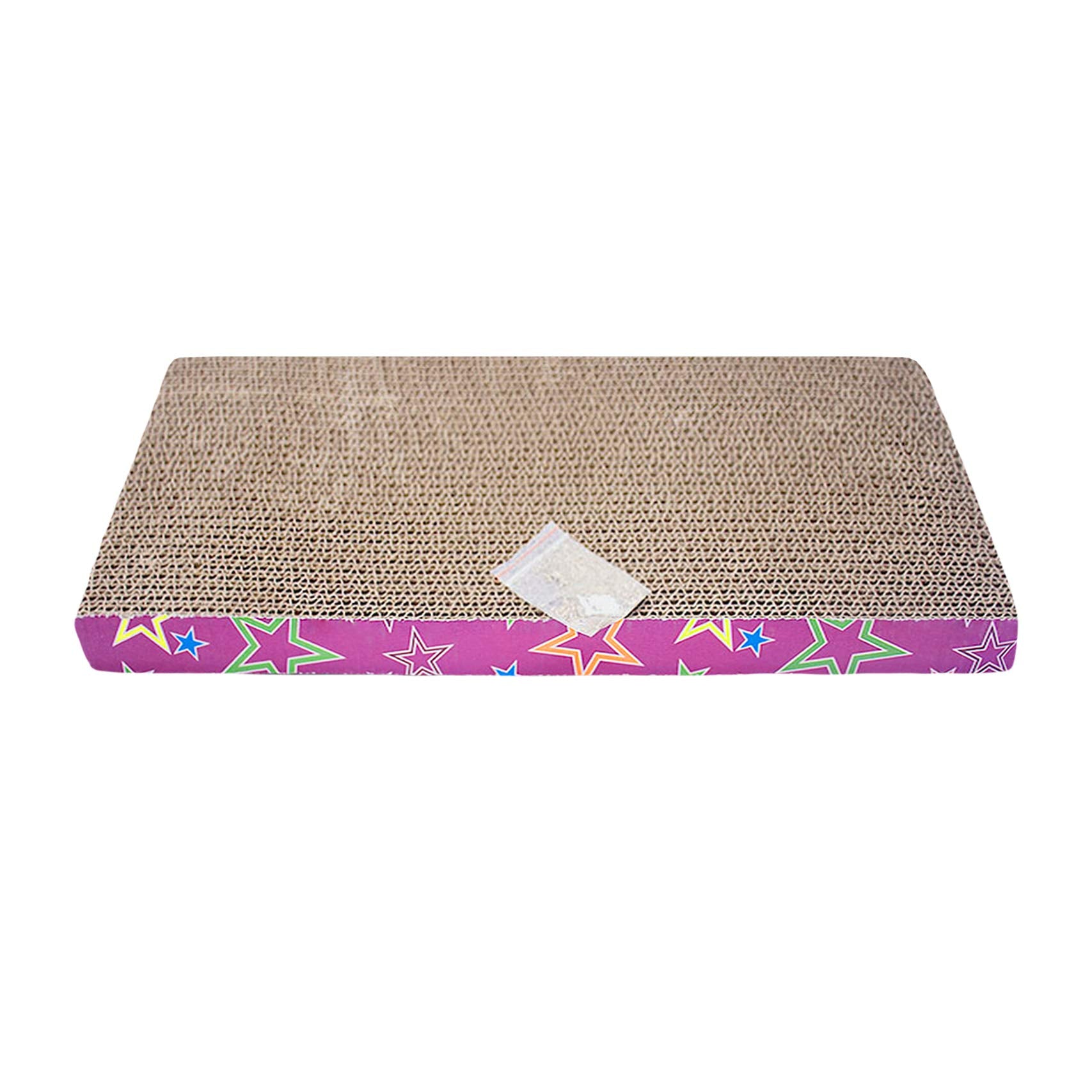 Cat Scratcher Pad With Catnip - Cat Cardboard Scratch Durable Scratching Pad Reversible