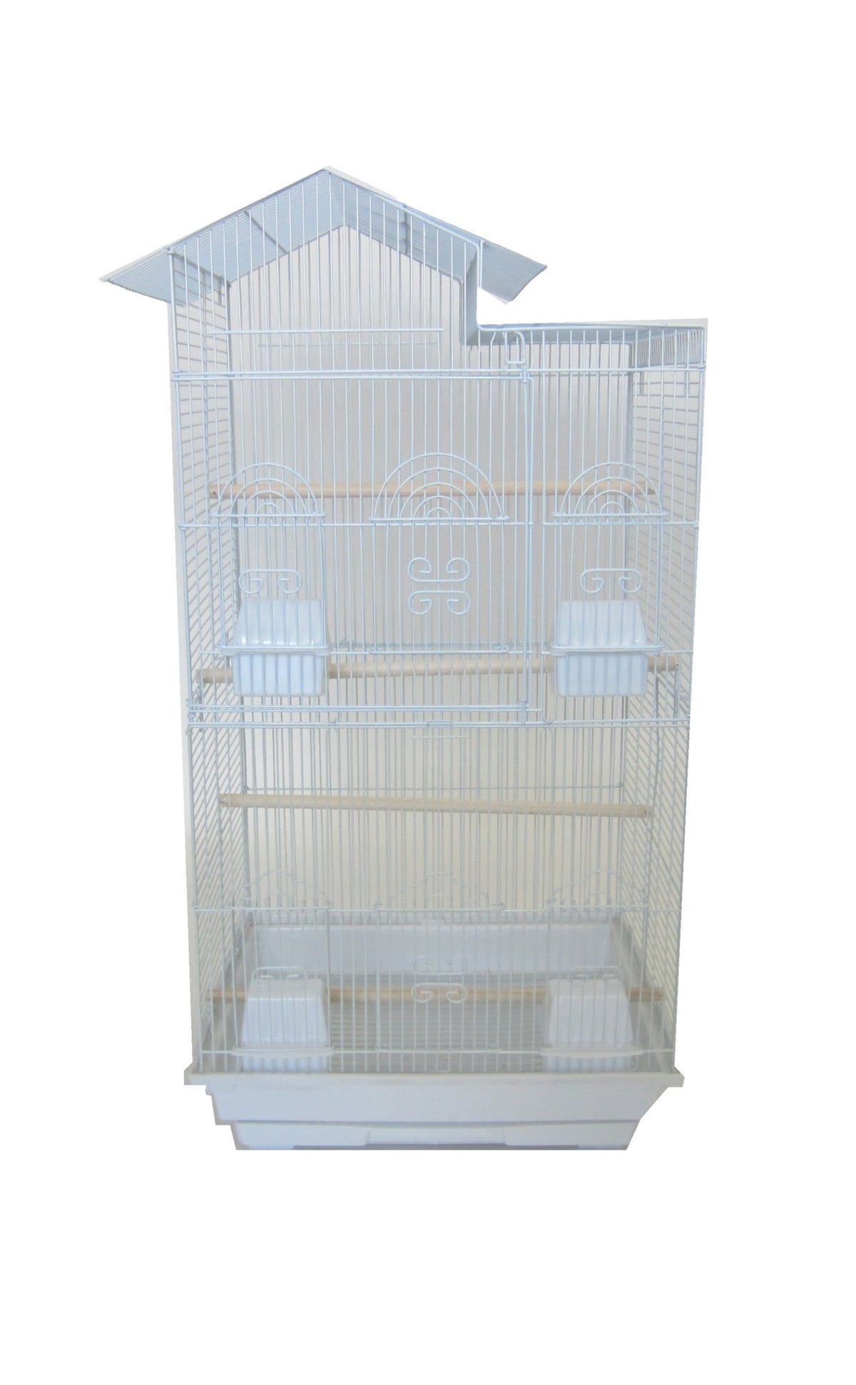 Yml 18-Inch By 14-Inch Tall Villa Top Bird Cage, White