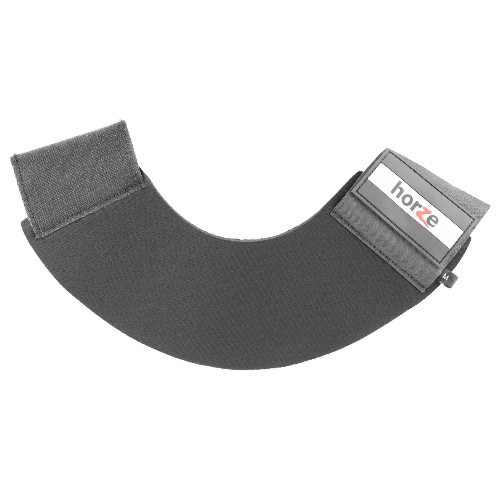 HORZE Pro Overreach Bell Boots for Horses | Neoprene Pair - Black - L