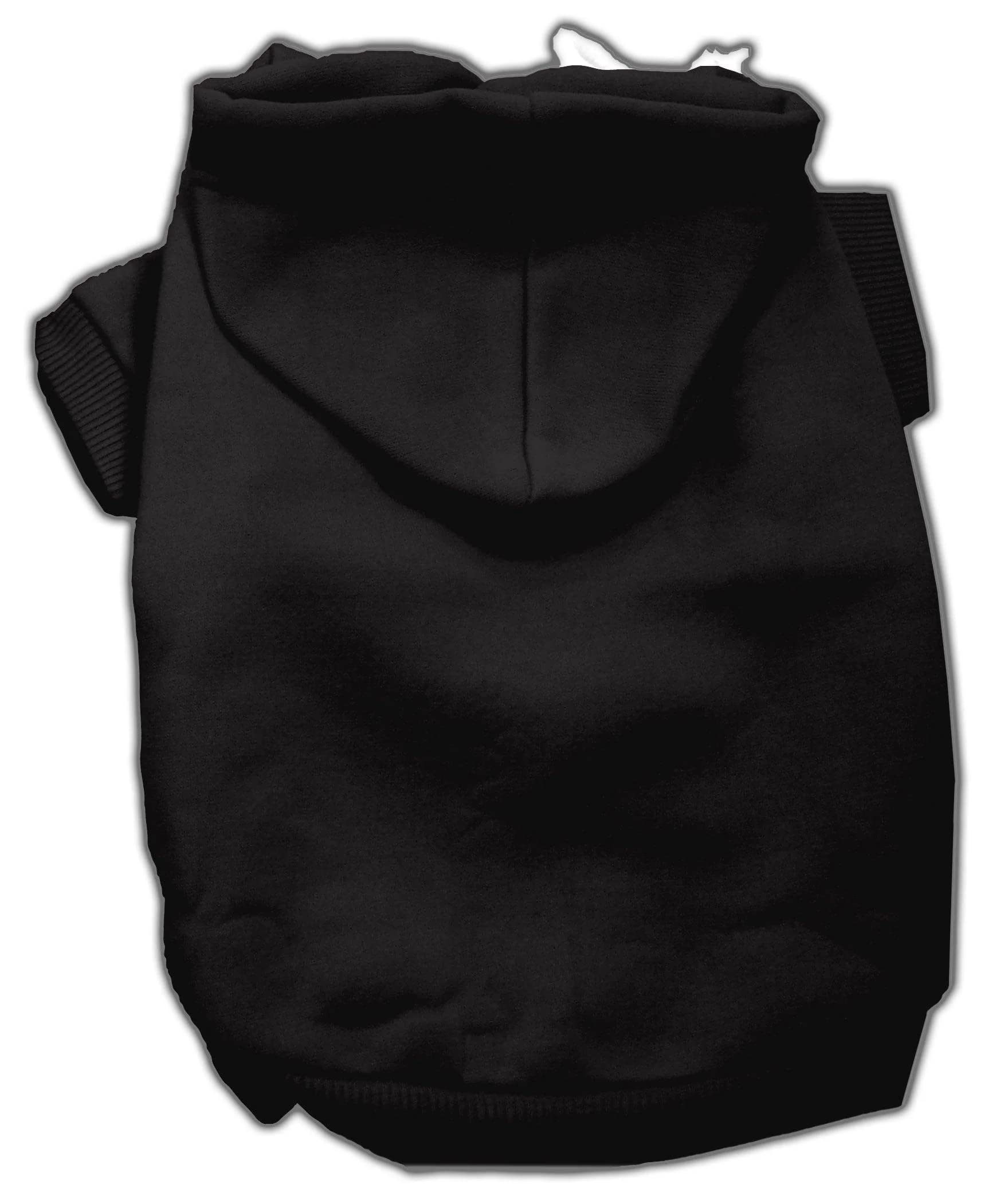 Blank, Plain Dog Hoodie for Pets 0-20 Pounds (XS-XL sizes) Black L (10-14 lbs)