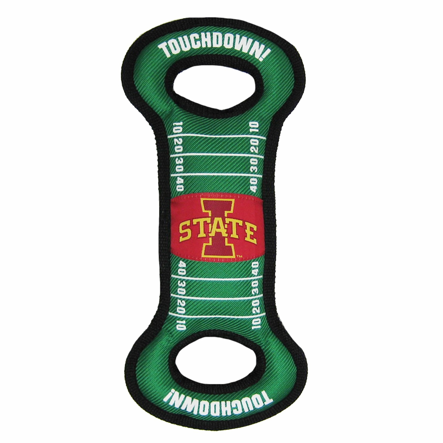 Pets First Ncaa Football Field Dog Toy With Squeaker. - Iowa State Cyclones - For Tug, Toss, And Fetch. - Tough& Durable Pet Toy