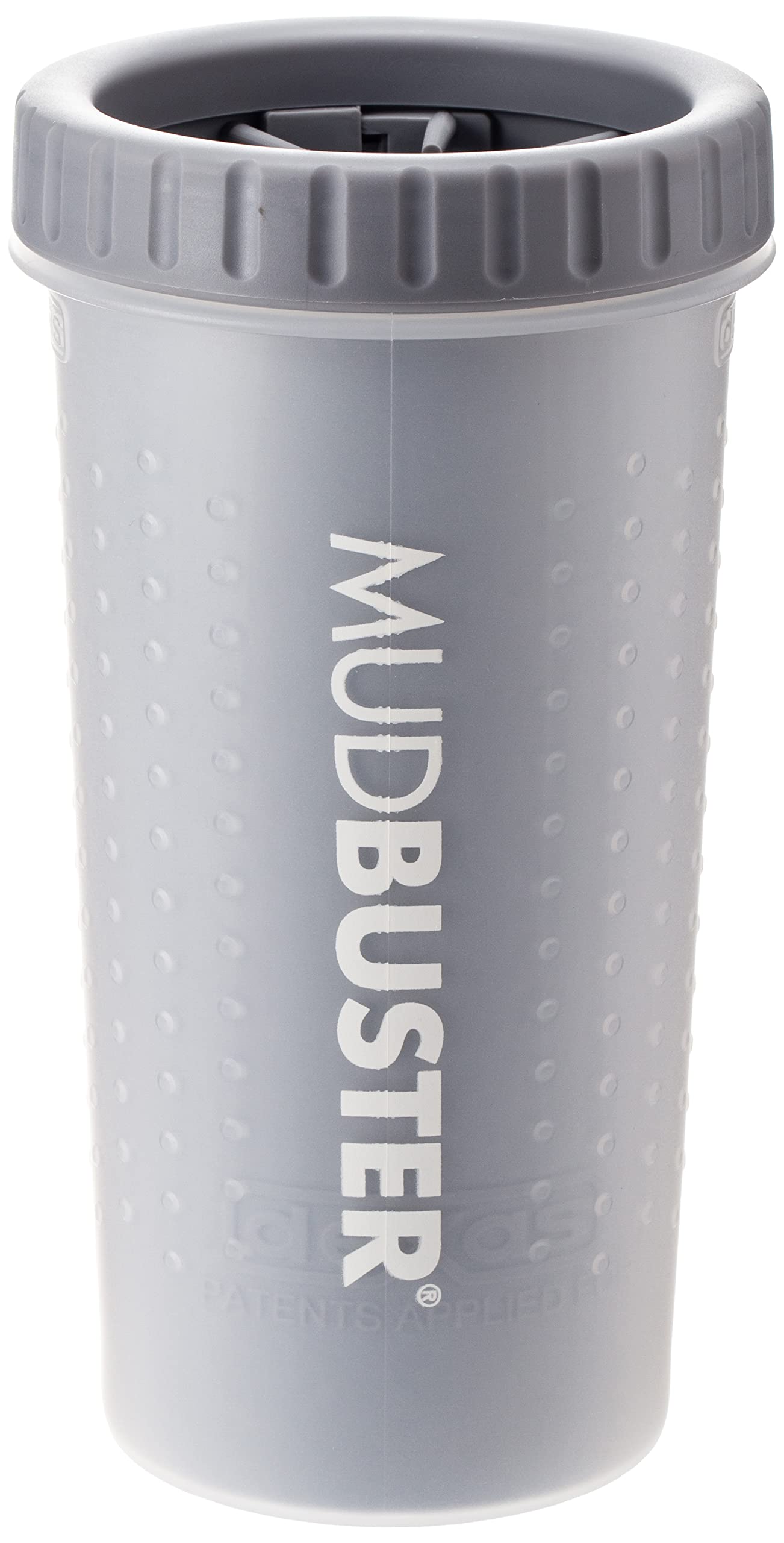 Dexas Mudbuster Portable Dog Paw Washer/Paw Cleaner, Large, Light Gray