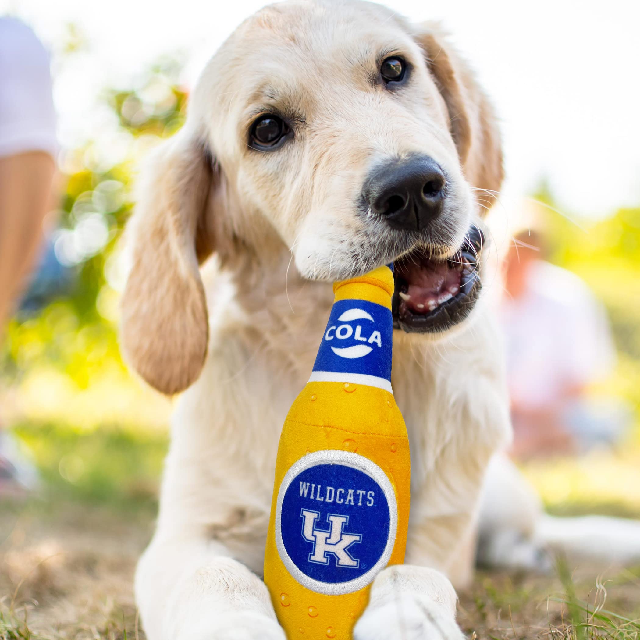 Pets First Ncaa Kentucky Wildcats Beer Bottle Plush Dog & Cat Squeak Toy- Cutest Stadium Soda Bottle Snack Plush Toy For Dogs &