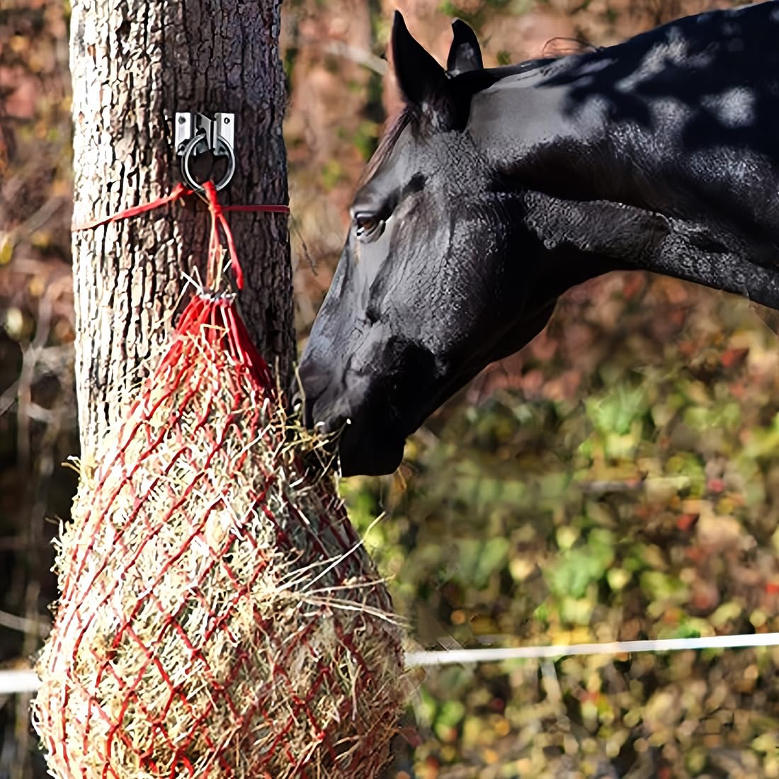 Gaitwin Nylon Cross Tie Rings For Horse, Adjustable Trailer Tie With Hitching Block Tie Ring For Horse Barn Haulage With Panic S