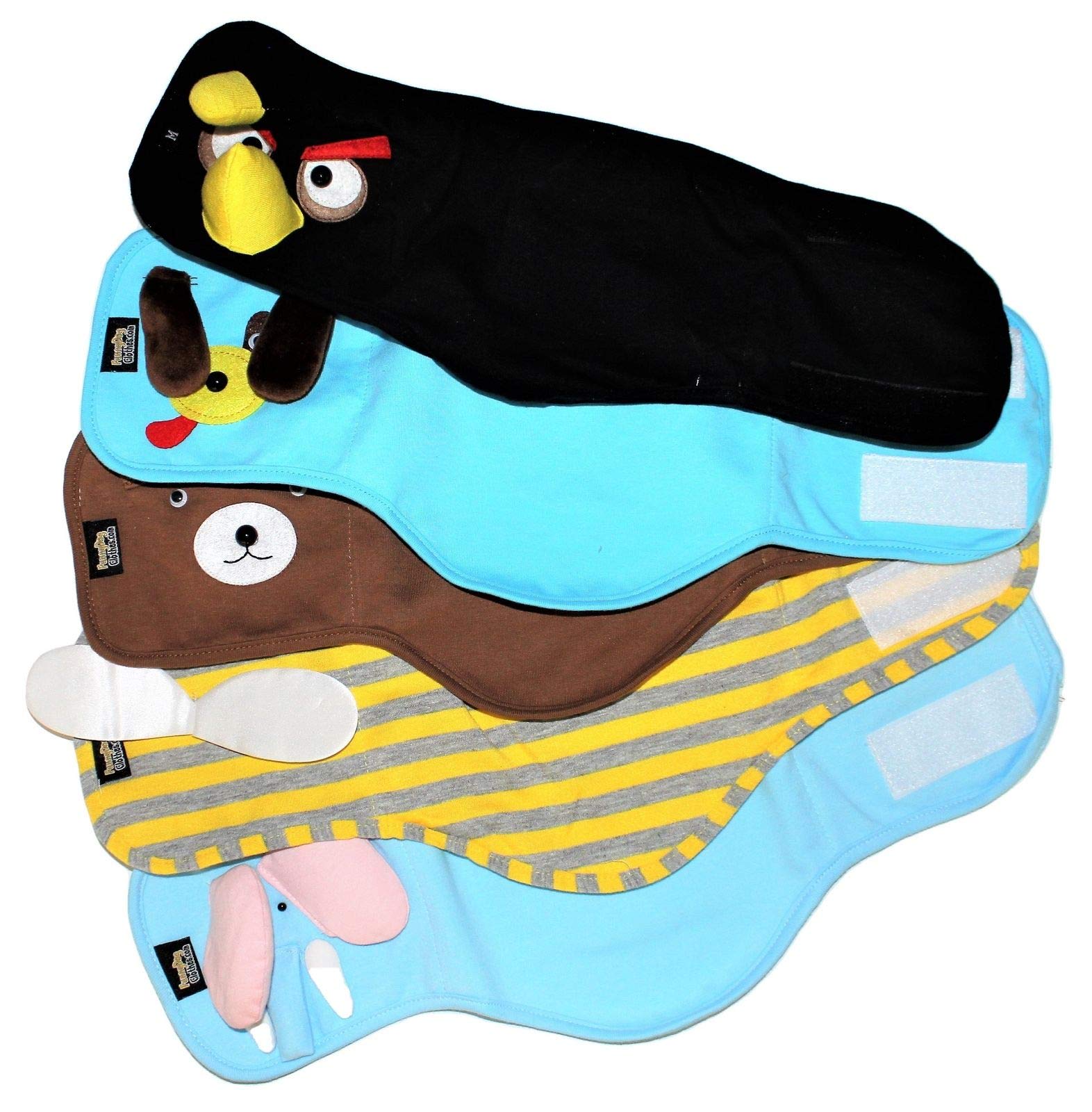 Dog Puppy Funny Diaper Belly Band Male Boy For Small Breeds (Brown Bear, S - Waist 8'' - 10'')
