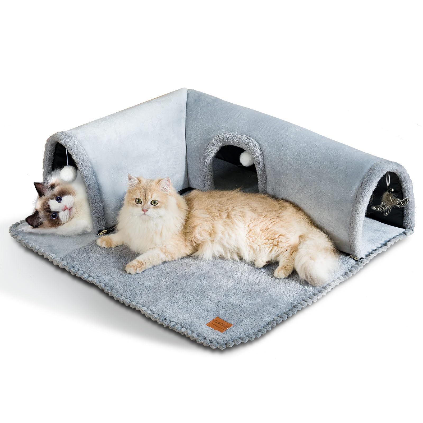 Catism Cat Tunnel Bed, Cat Bed, Cat Tunnels For Indoor Cats, Cat Cave, Detachable Cat Tunnel, Kitty Tube Cat Bed Tunnel, Cat Tub