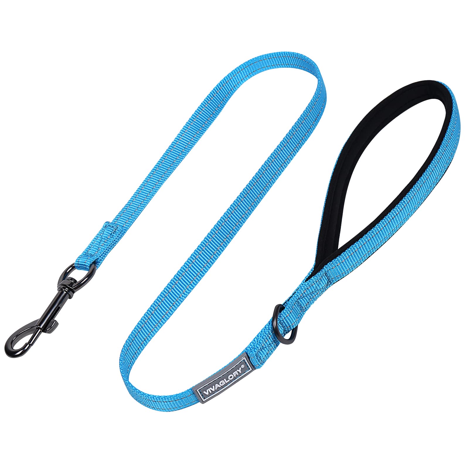 Vivaglory Dog Leash, Dog Training Leashes With Comfortable Neoprene Padded Handle, Heavy Duty Walking Leash For Small & Medium Dogs