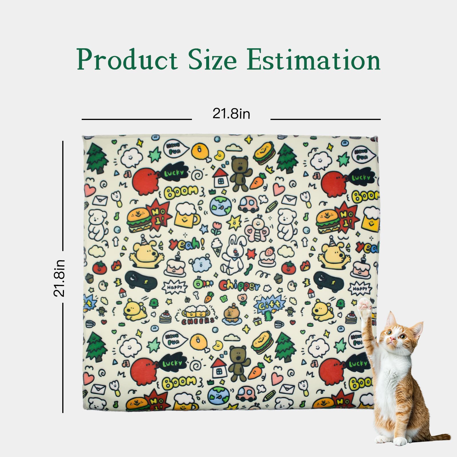 ZHIYUEJING Cat Grooming Wrap,Cat Restraint for Nail Clipping,hook and loop Fabric for Cats,Safely Holds Your Cat up to 20 Pound,