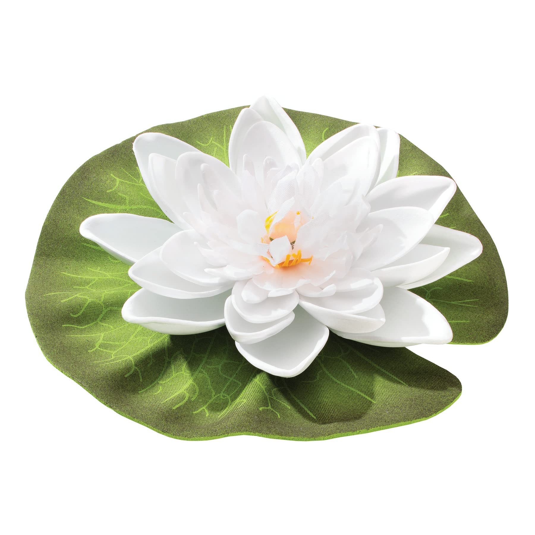 Pennington Aquagarden, Floating Lily, 5     Diameter, Plastic Plant, Pond/Aquarium Decoration