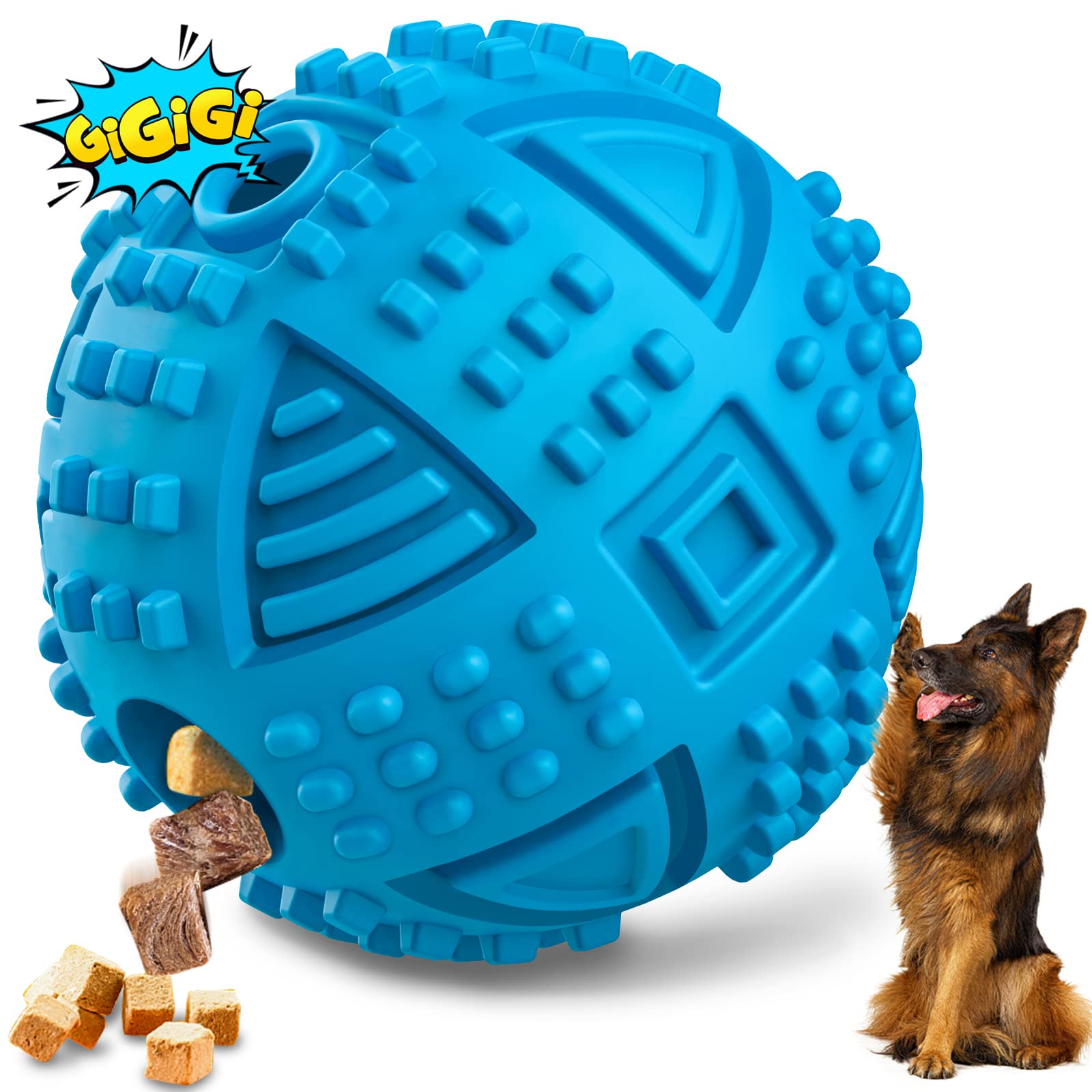 Legend Sandy Dog Balls Treat Dispensing Dog Toys For Aggressive Chewers Large Breed, Nearly Indestructible Squeaky Puppy Chew To