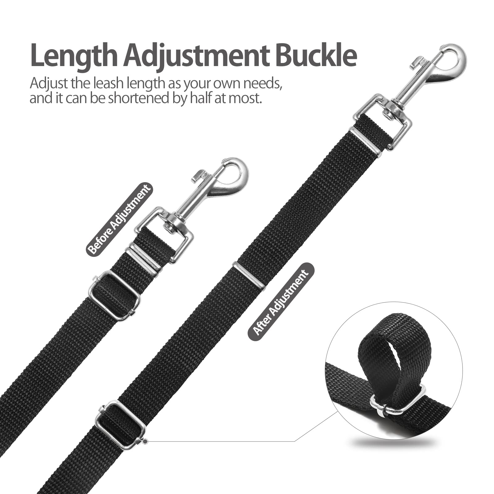 Long Leash for Dog Training - 50ft Adjustable Obedience Recall Dog Training Leash for Large Medium Small Dogs with Storage Pouch